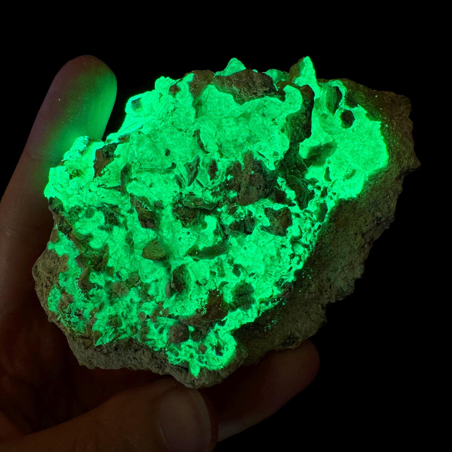 UV Reactive Hyalite Opal | Fluorescent Mineral Specimen from Namibia