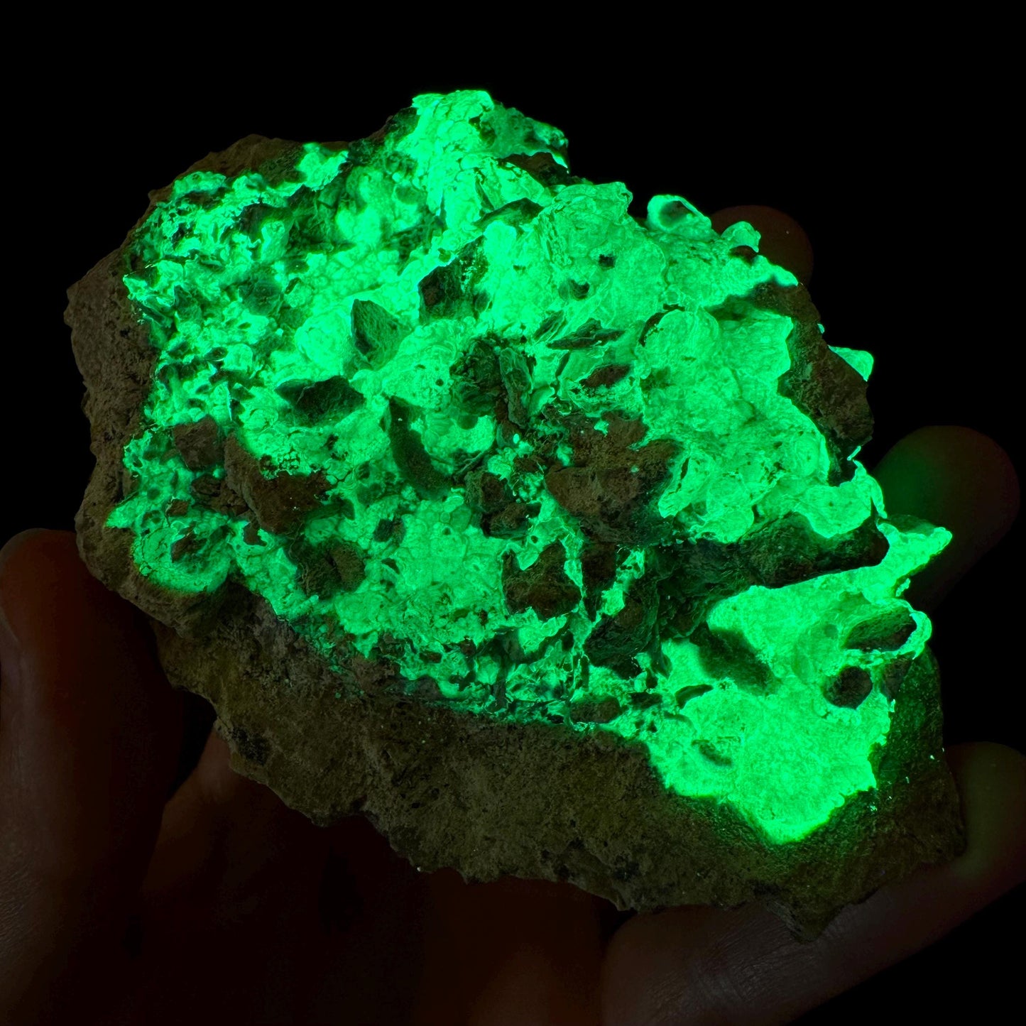 UV Reactive Hyalite Opal | Fluorescent Mineral Specimen from Namibia