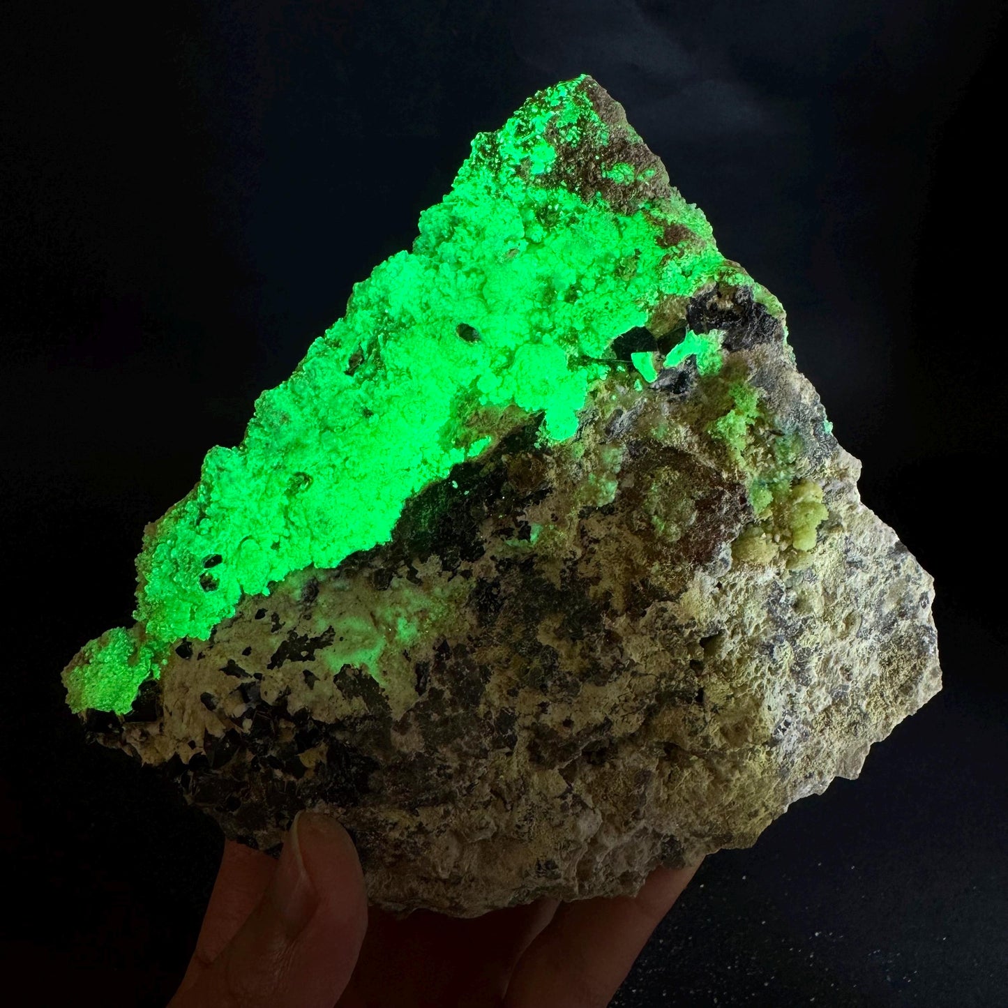UV Reactive Hyalite Opal | Fluorescent Mineral Specimen from Namibia