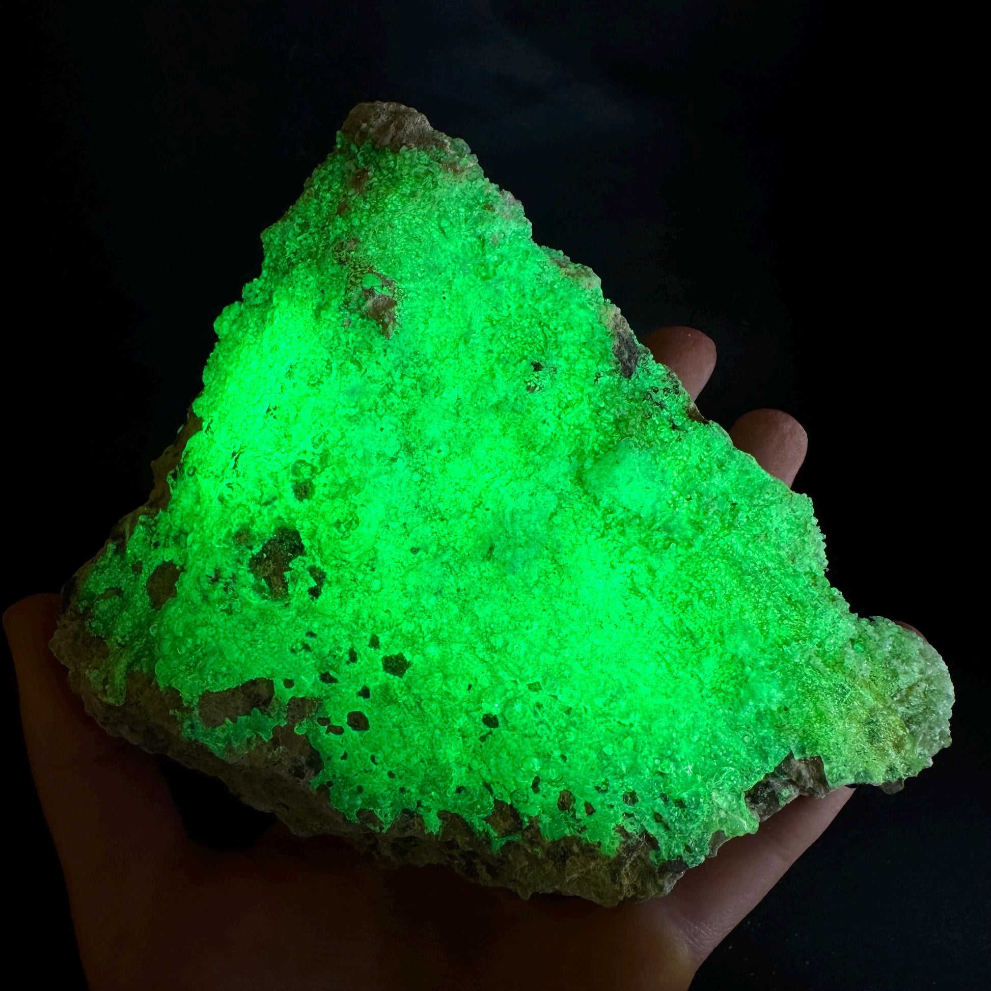 UV Reactive Hyalite Opal | Fluorescent Mineral Specimen from Namibia