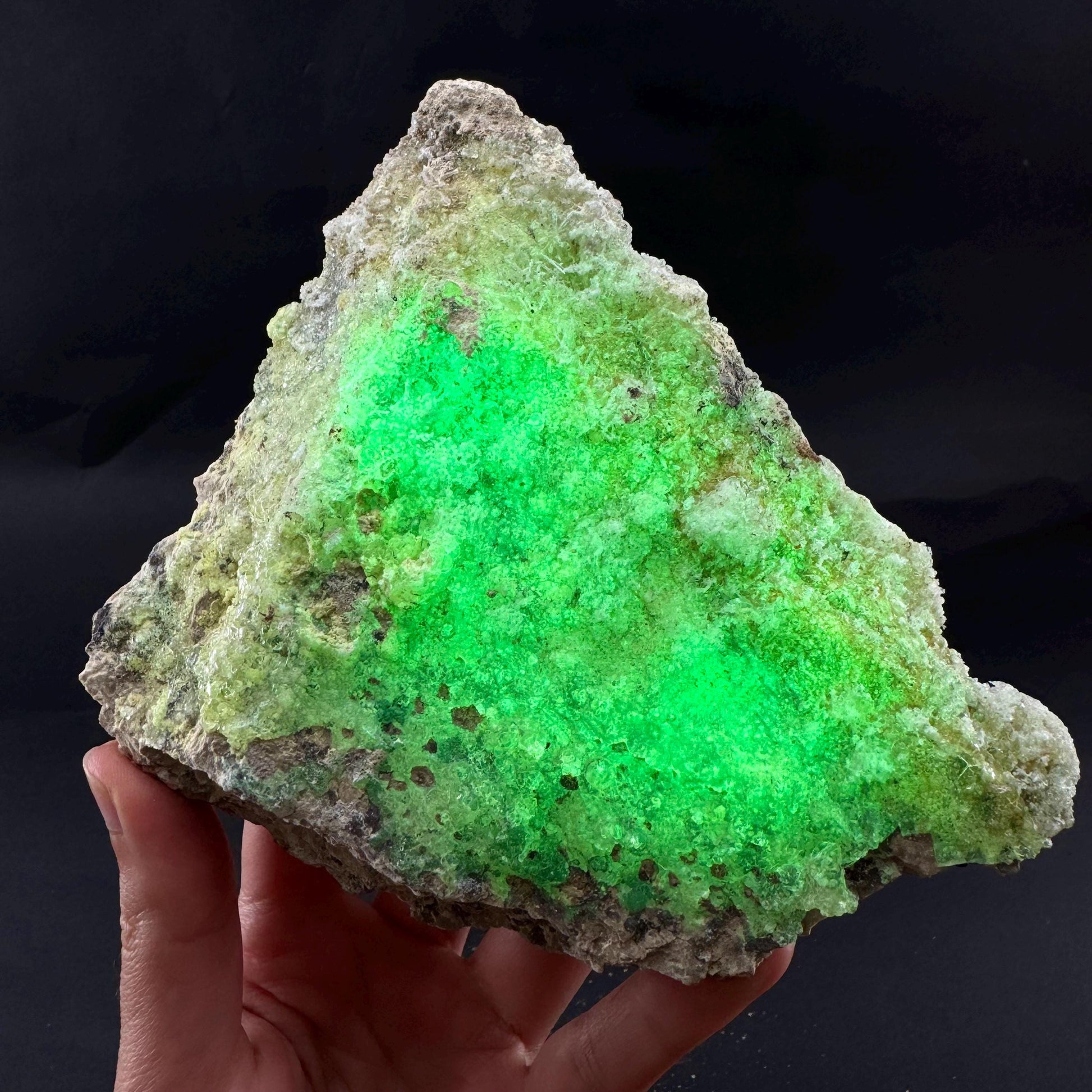 UV Reactive Hyalite Opal | Fluorescent Mineral Specimen from Namibia