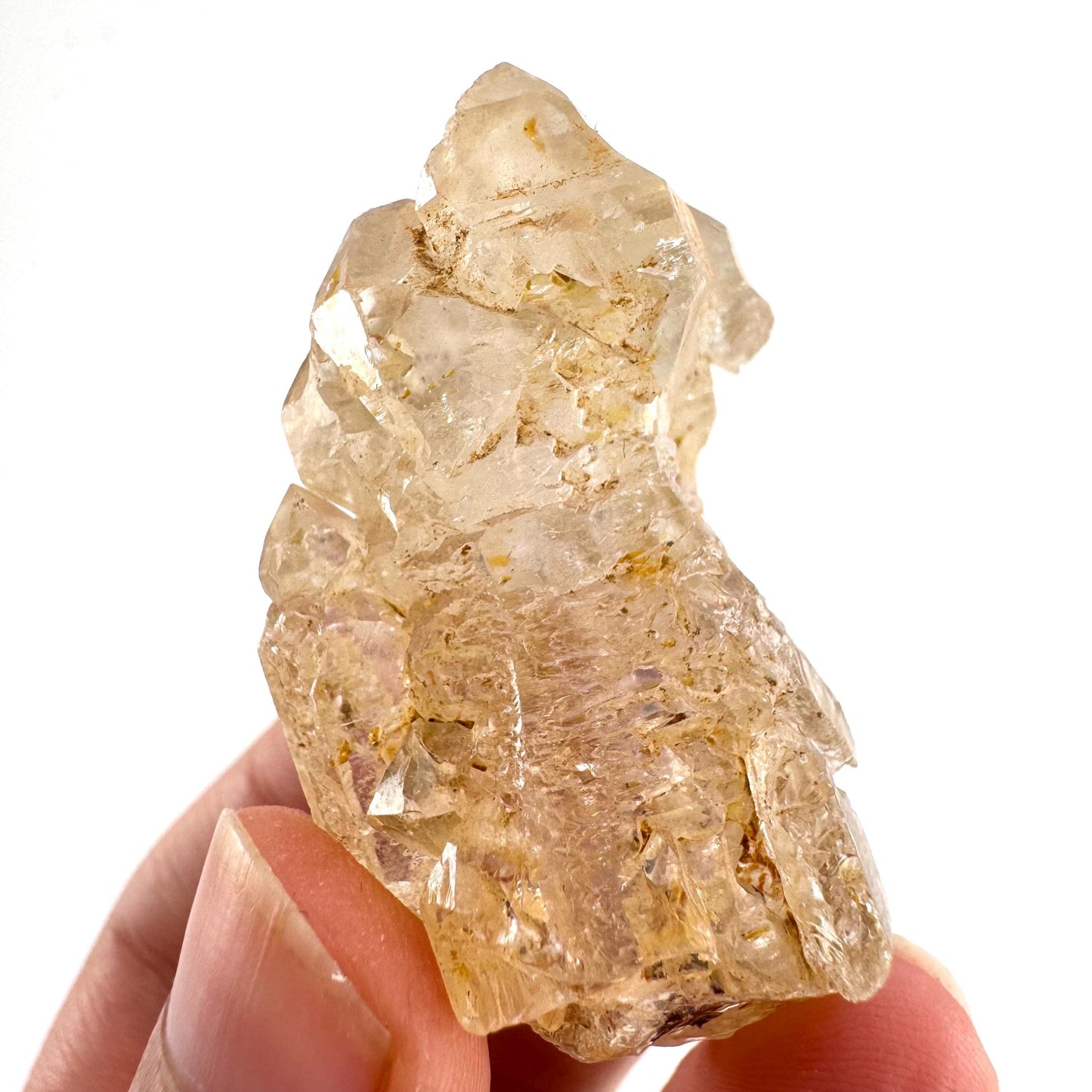 Firefly Petroleum Quartz | UV reactive crystal, fluorescent mineral from Madagascar