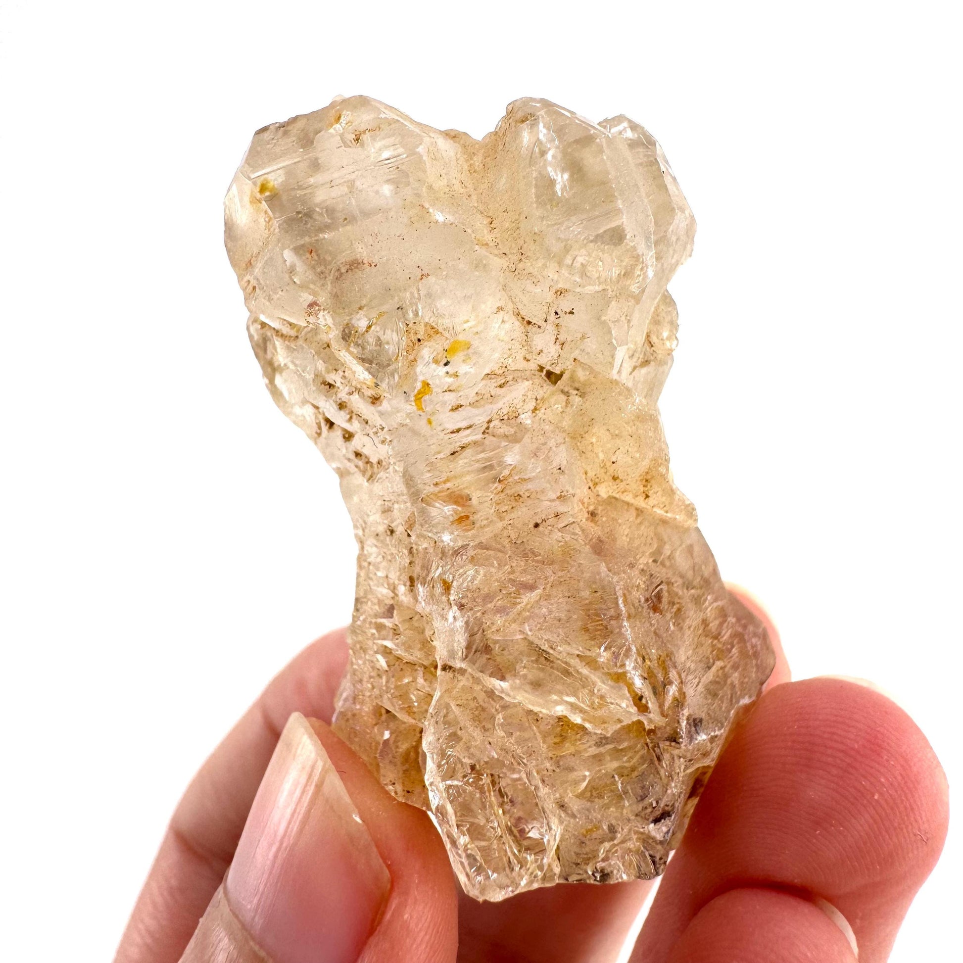 Firefly Petroleum Quartz | UV reactive crystal, fluorescent mineral from Madagascar