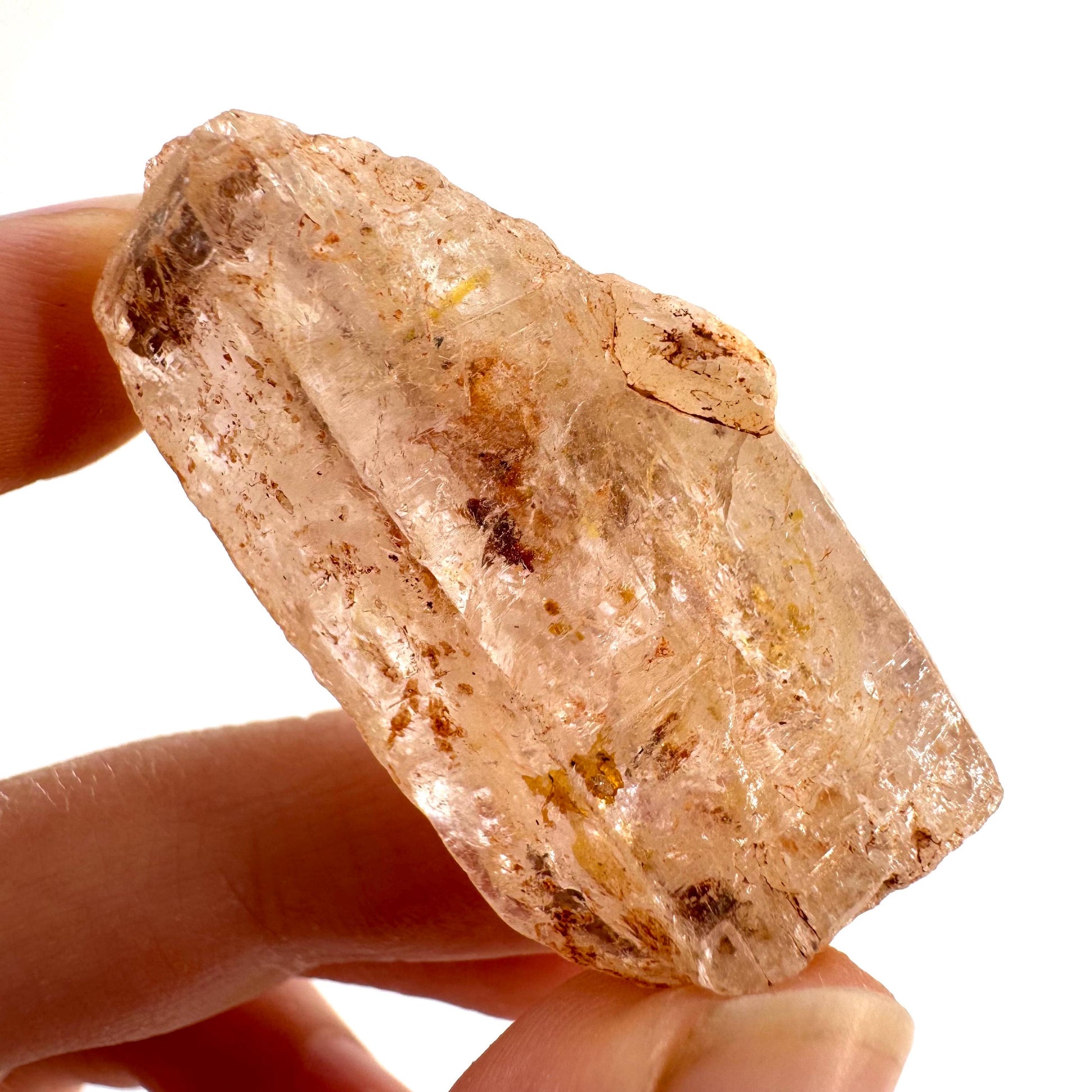 Firefly Petroleum Quartz | UV reactive crystal, fluorescent mineral from Madagascar