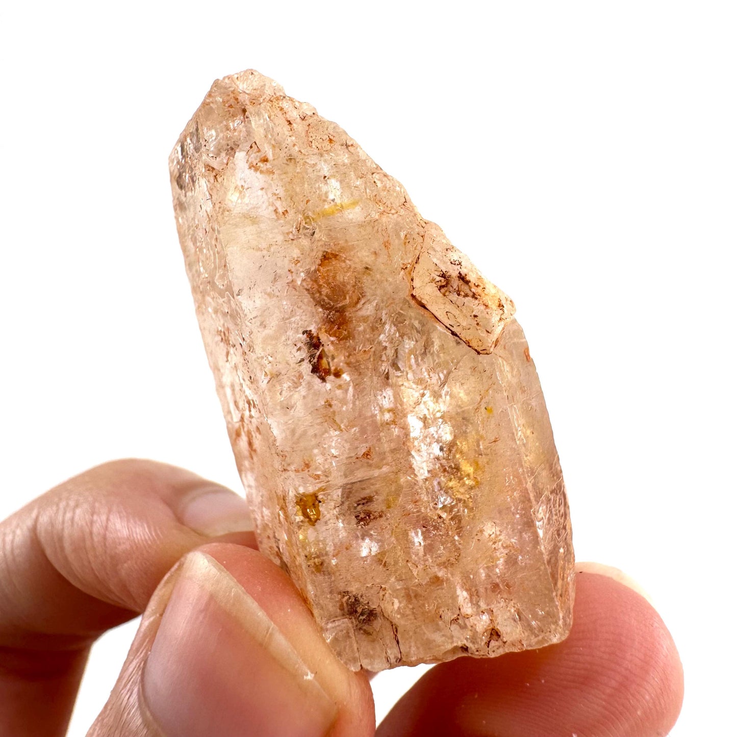 Firefly Petroleum Quartz | UV reactive crystal, fluorescent mineral from Madagascar