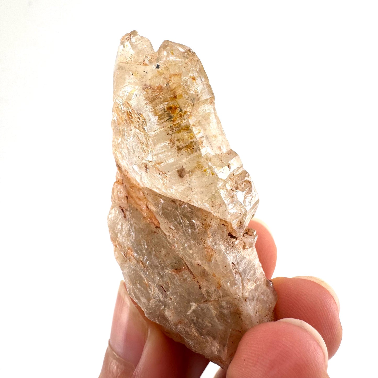 Firefly Petroleum Quartz | UV reactive crystal, fluorescent mineral from Madagascar