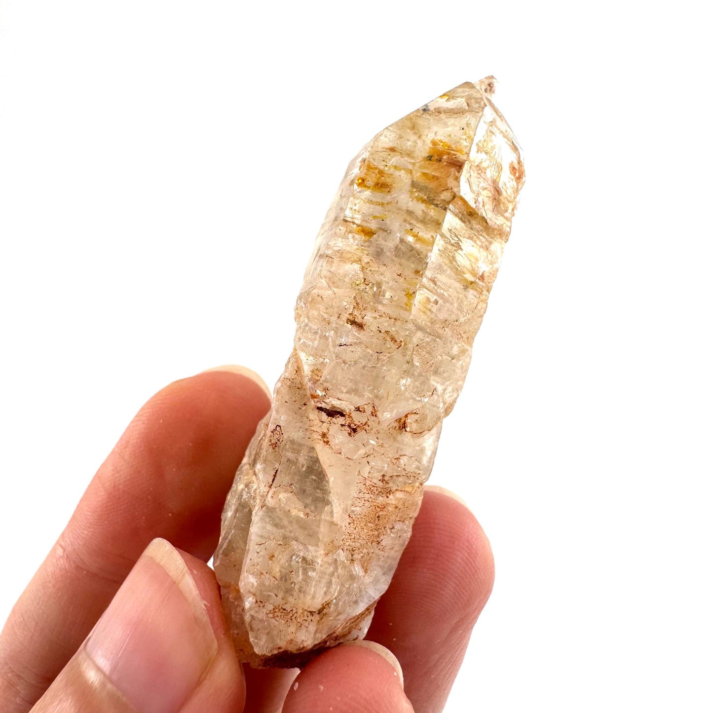 Firefly Petroleum Quartz | UV reactive crystal, fluorescent mineral from Madagascar