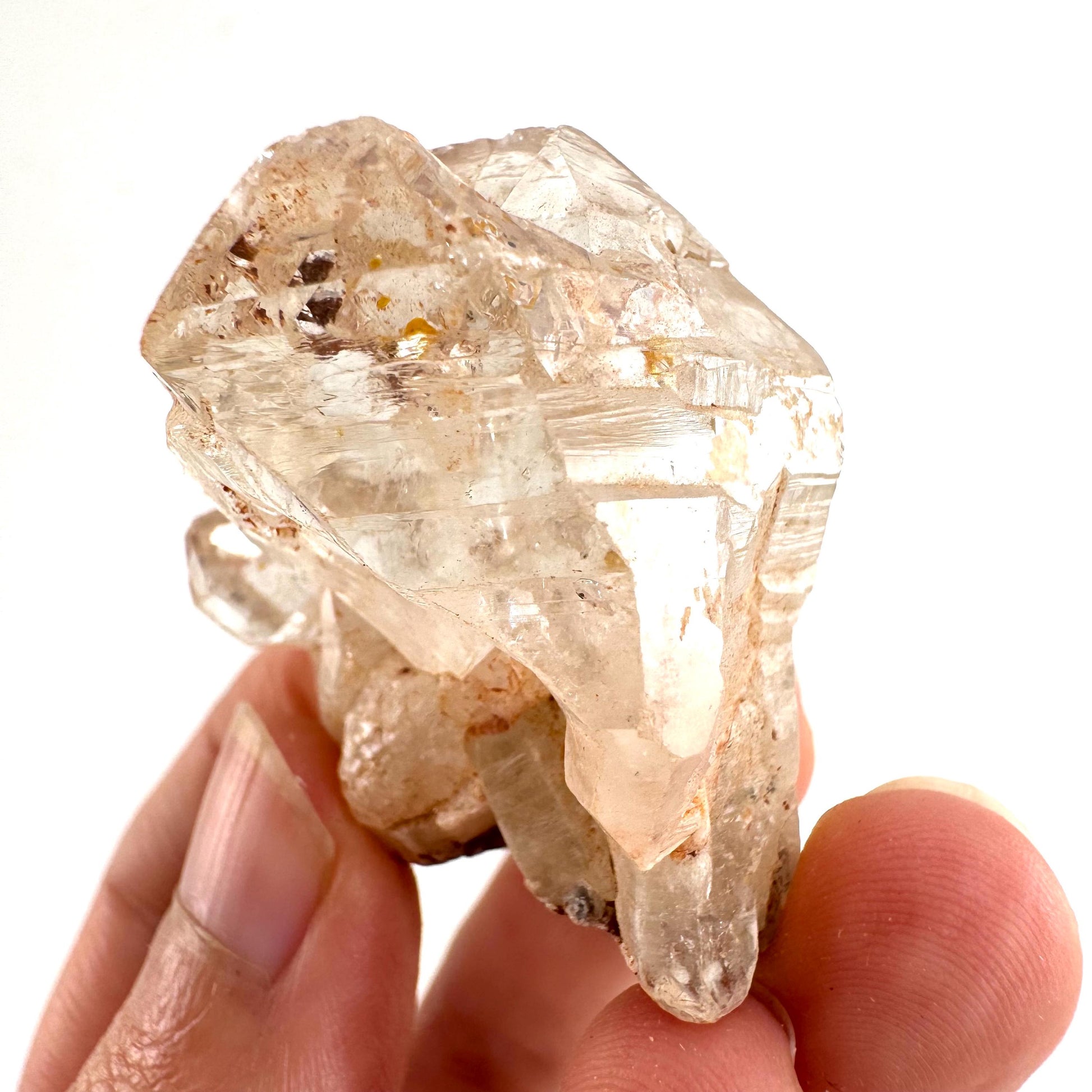 Firefly Petroleum Quartz | UV reactive crystal, fluorescent mineral from Madagascar