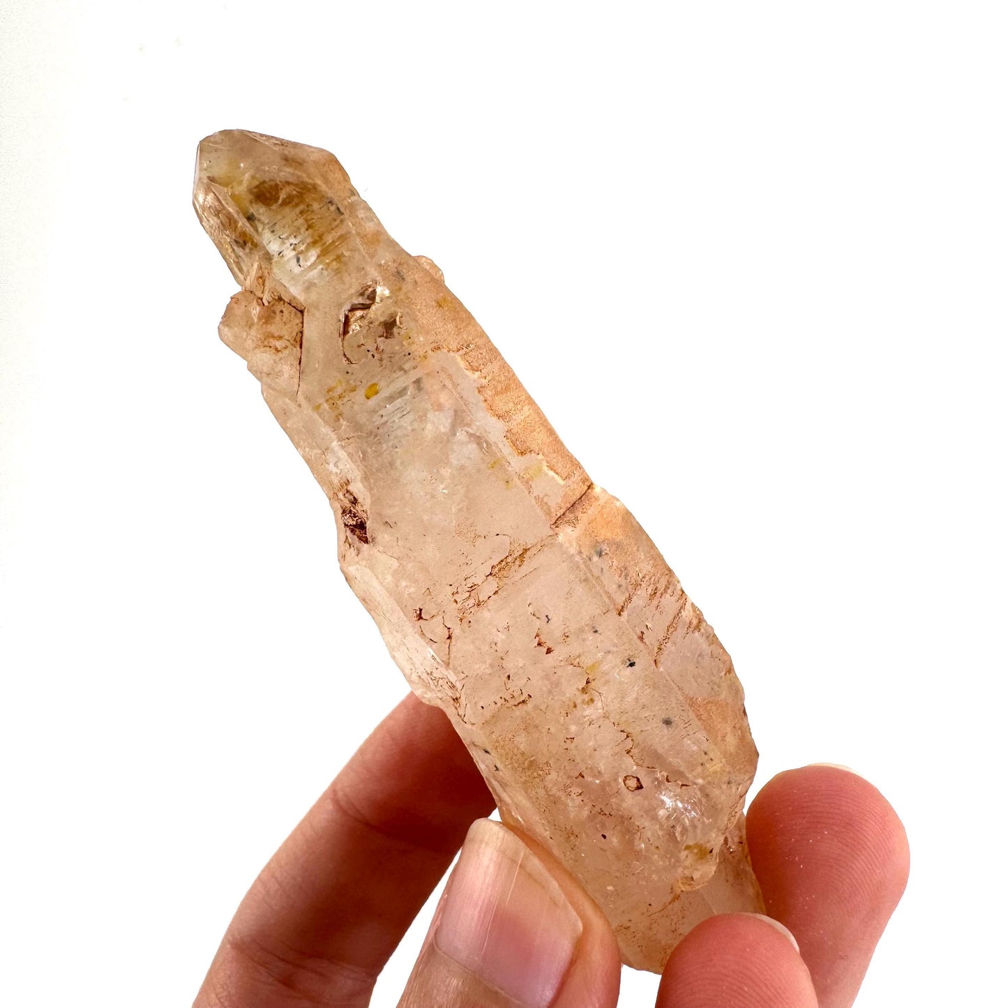 Firefly Petroleum Quartz | UV reactive crystal, fluorescent mineral from Madagascar