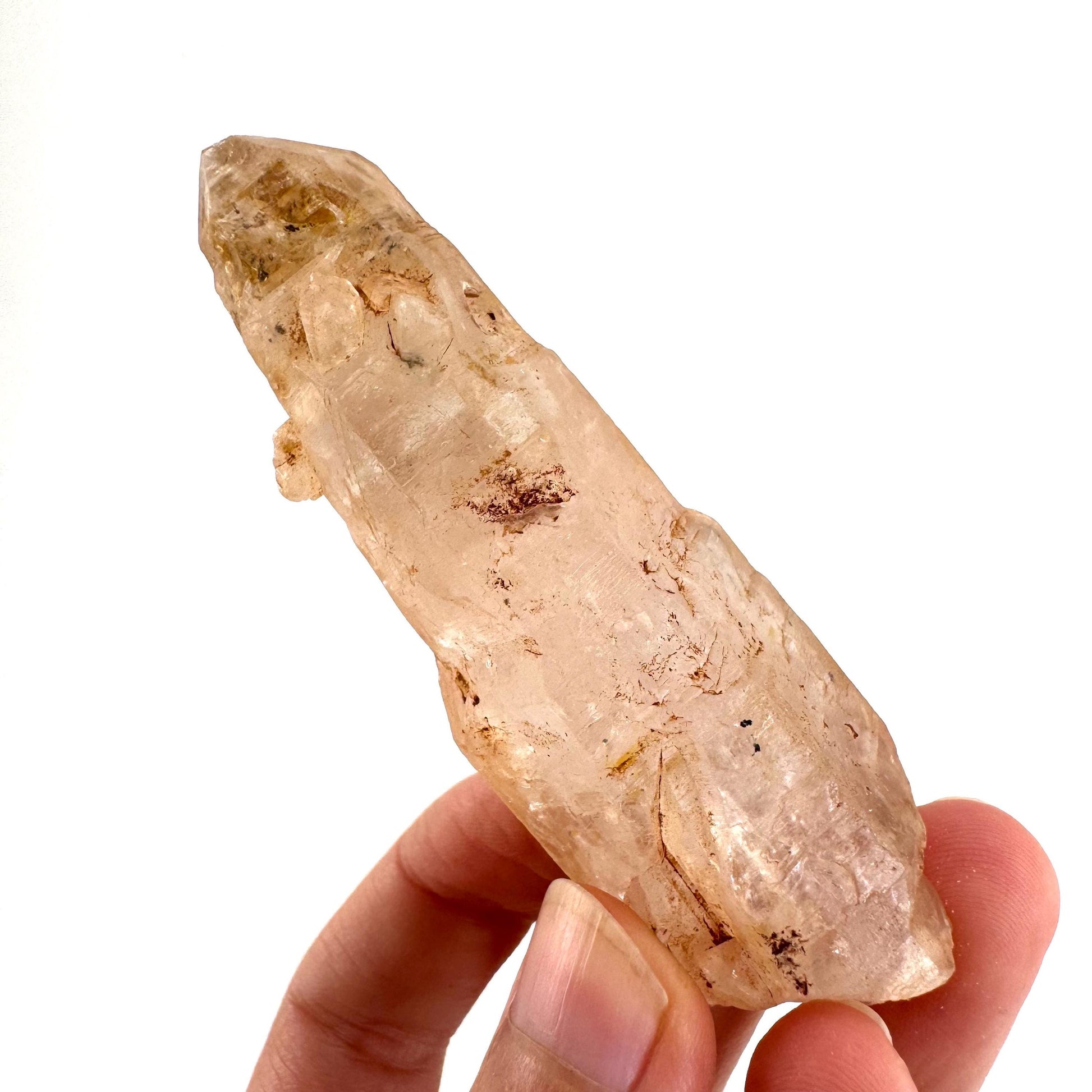 Firefly Petroleum Quartz | UV reactive crystal, fluorescent mineral from Madagascar