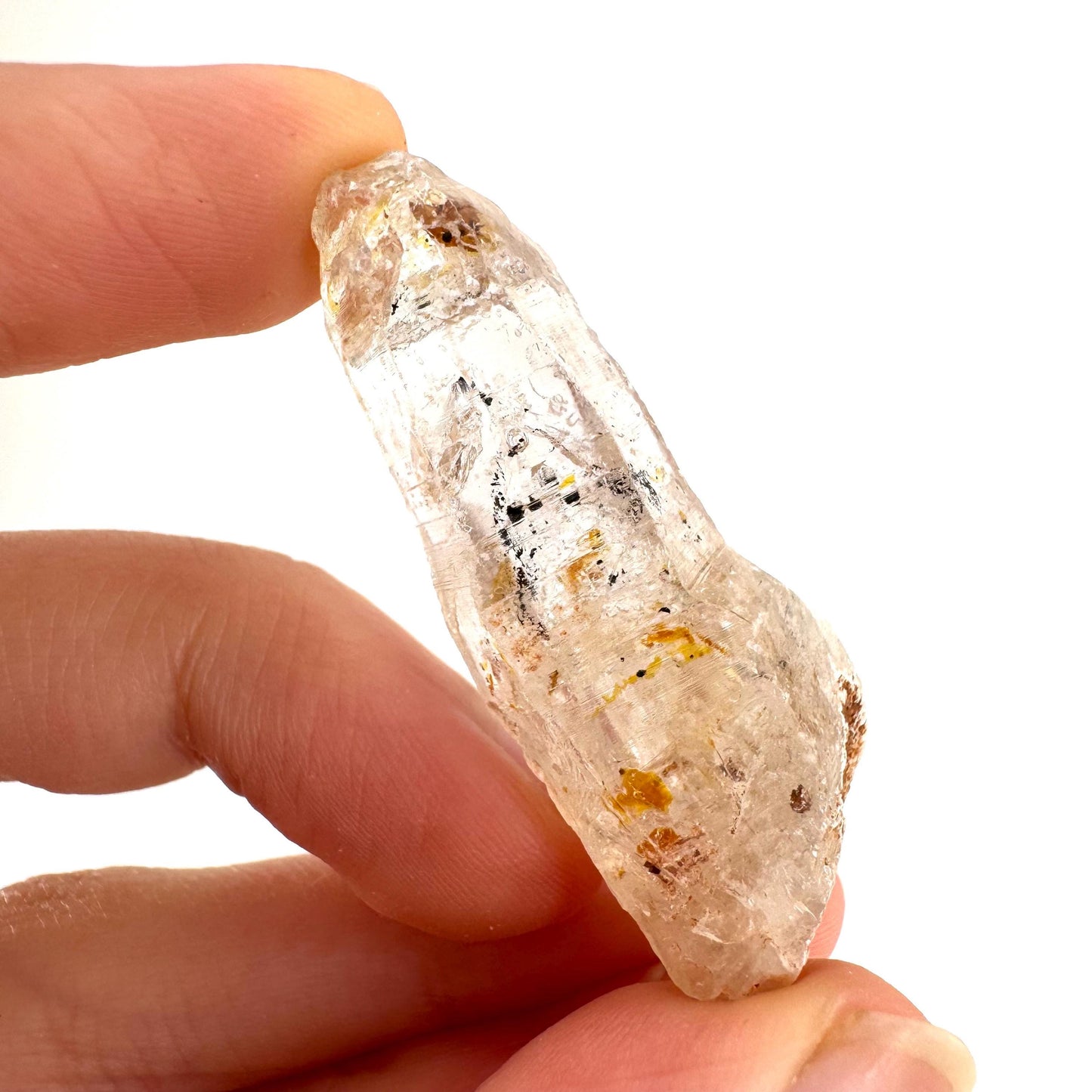 Firefly Petroleum Quartz | UV reactive crystal, fluorescent mineral from Madagascar
