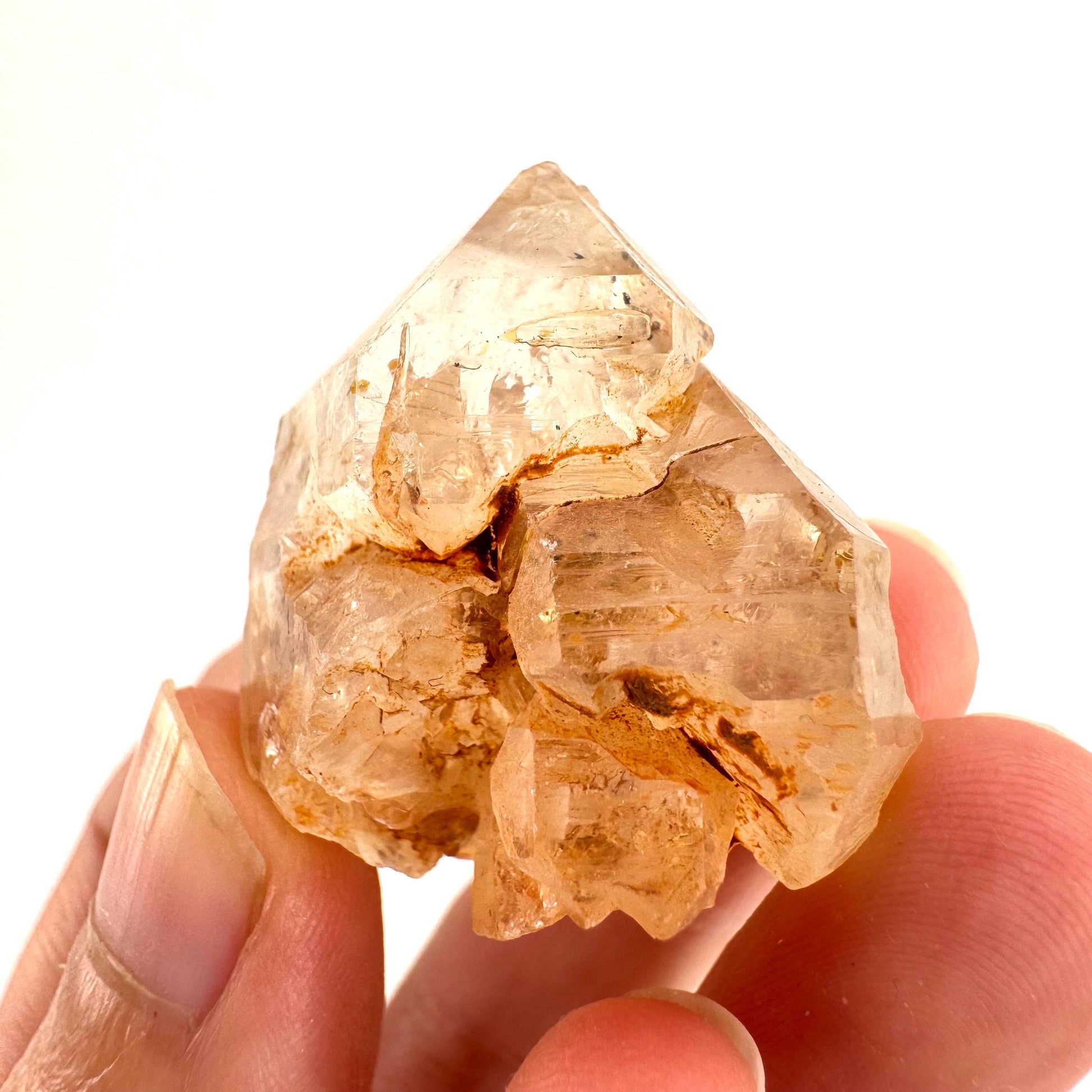 Firefly Petroleum Quartz | UV reactive crystal, fluorescent mineral from Madagascar