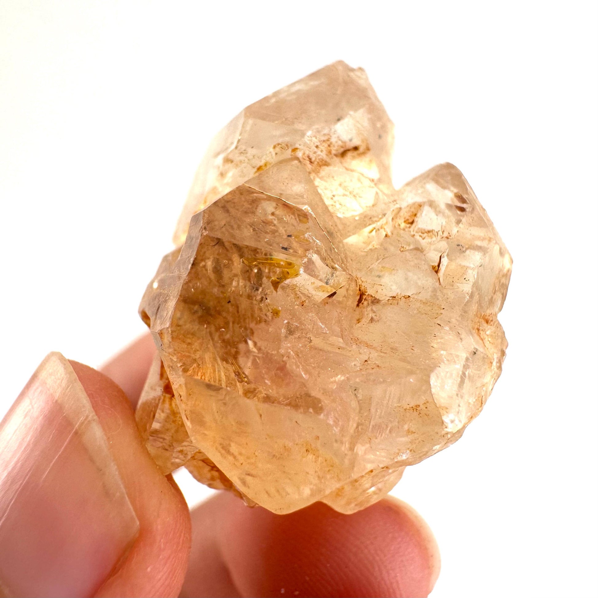 Firefly Petroleum Quartz | UV reactive crystal, fluorescent mineral from Madagascar