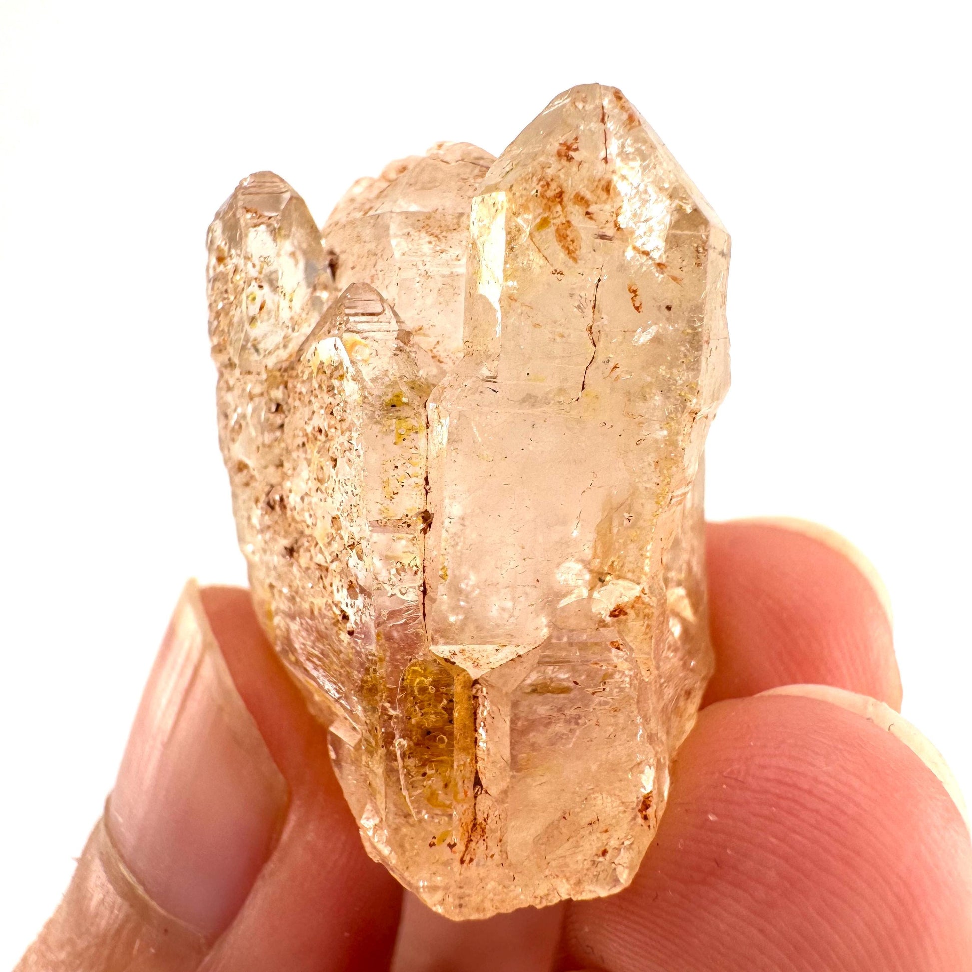 Firefly Petroleum Quartz | UV reactive crystal, fluorescent mineral from Madagascar