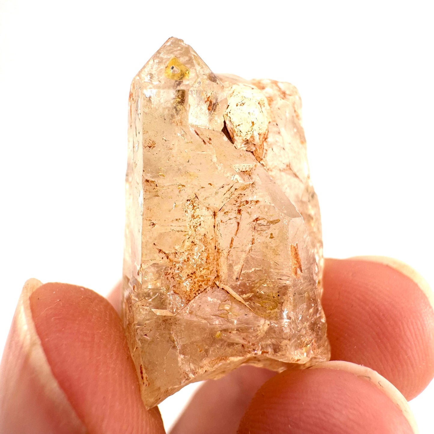 Firefly Petroleum Quartz | UV reactive crystal, fluorescent mineral from Madagascar