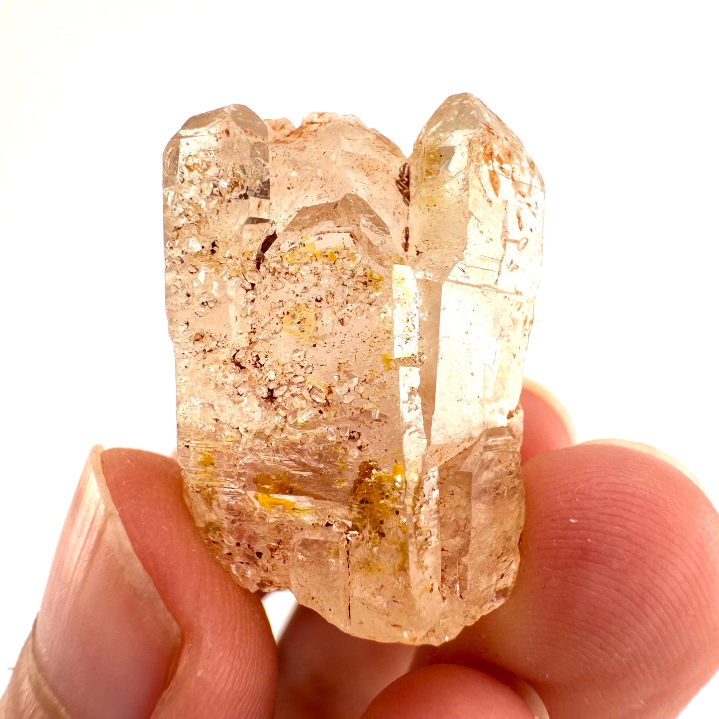 Firefly Petroleum Quartz | UV reactive crystal, fluorescent mineral from Madagascar