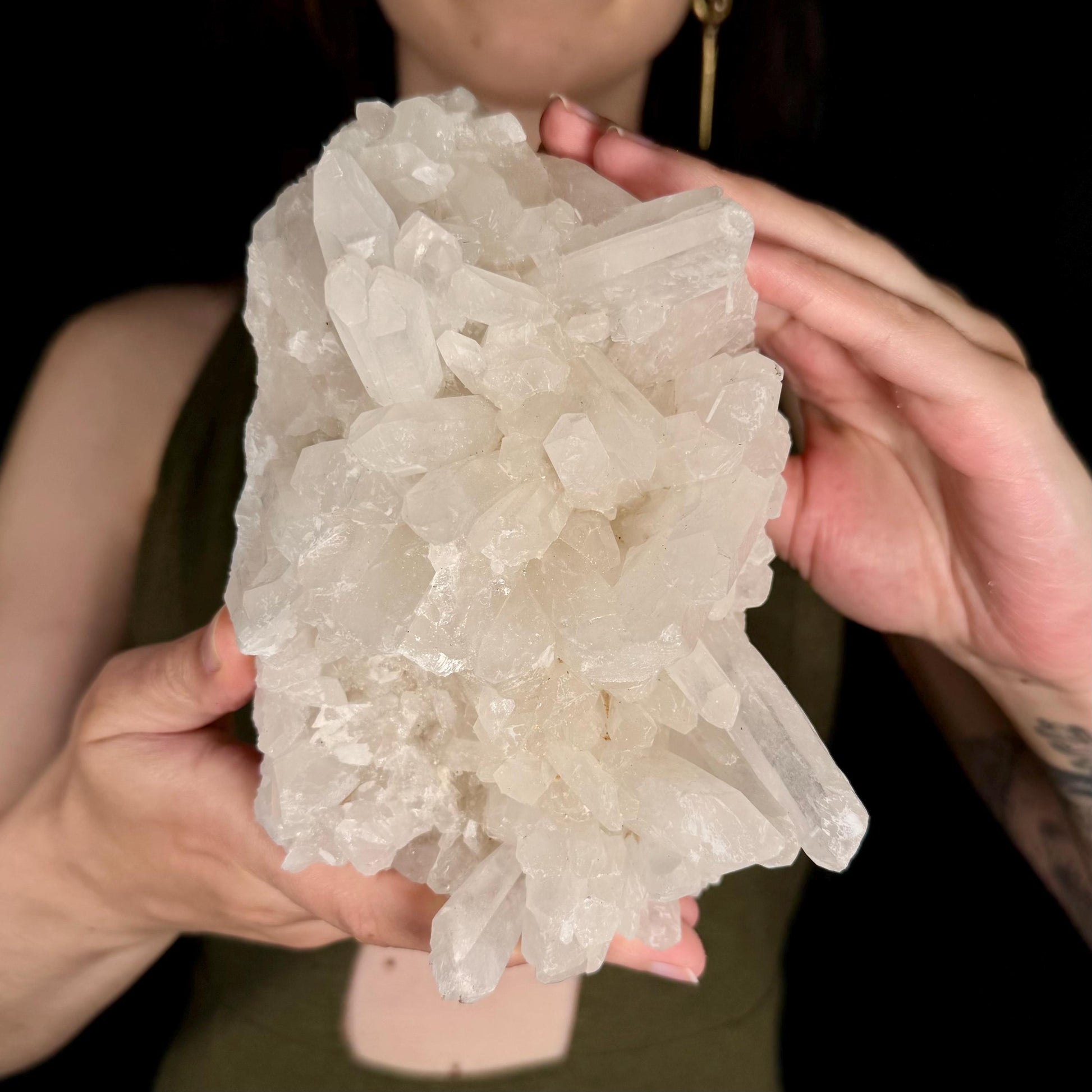 XL Natural Quartz Crystal Cluster | raw mineral specimen