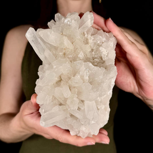 XL Natural Quartz Crystal Cluster | raw mineral specimen