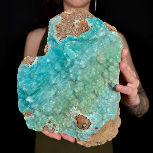 MASSIVE Blue Aragonite Crystal Cluster | Mineral Collection Display Piece