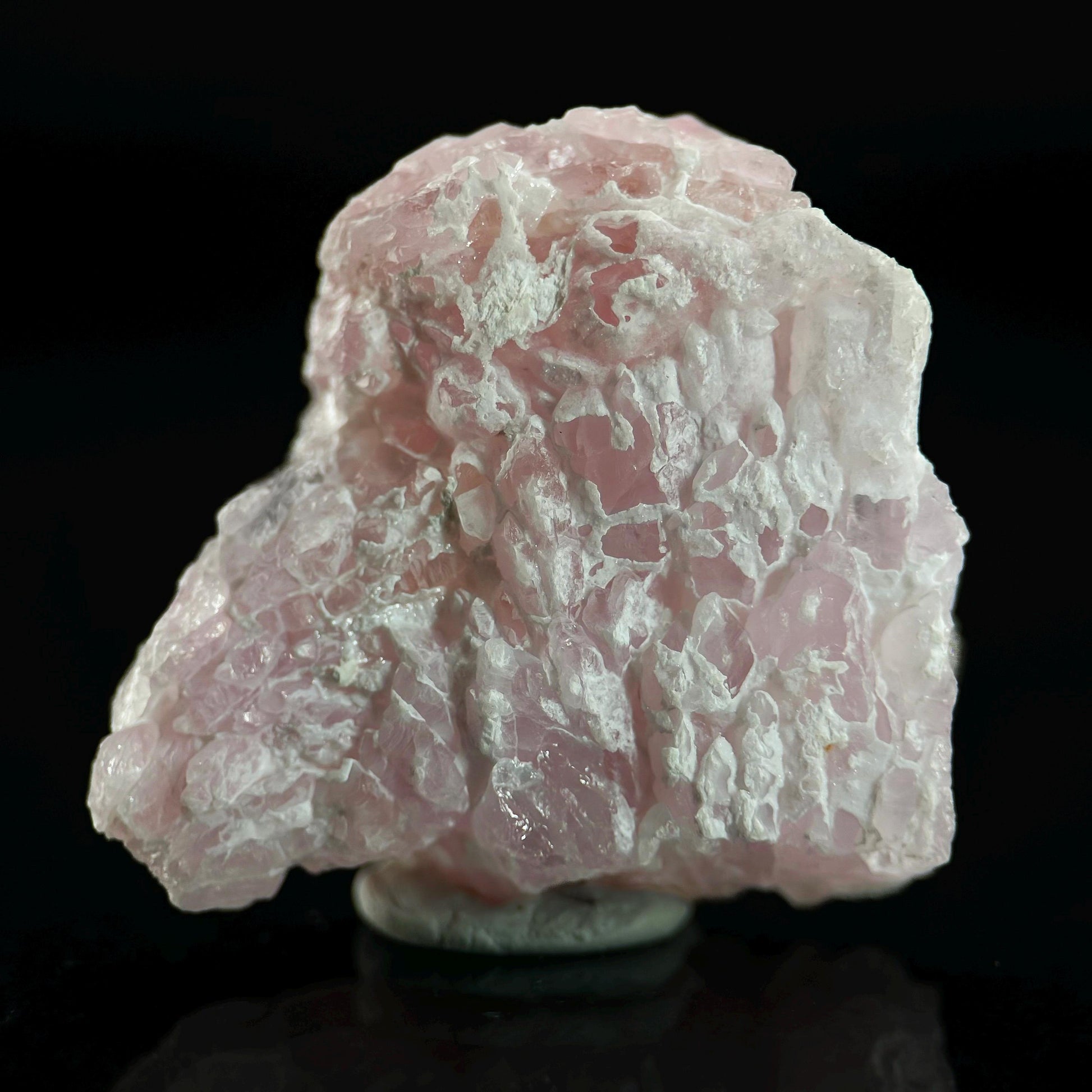 Crystallized Rose Quartz | Rare mineral specimen from Brazil