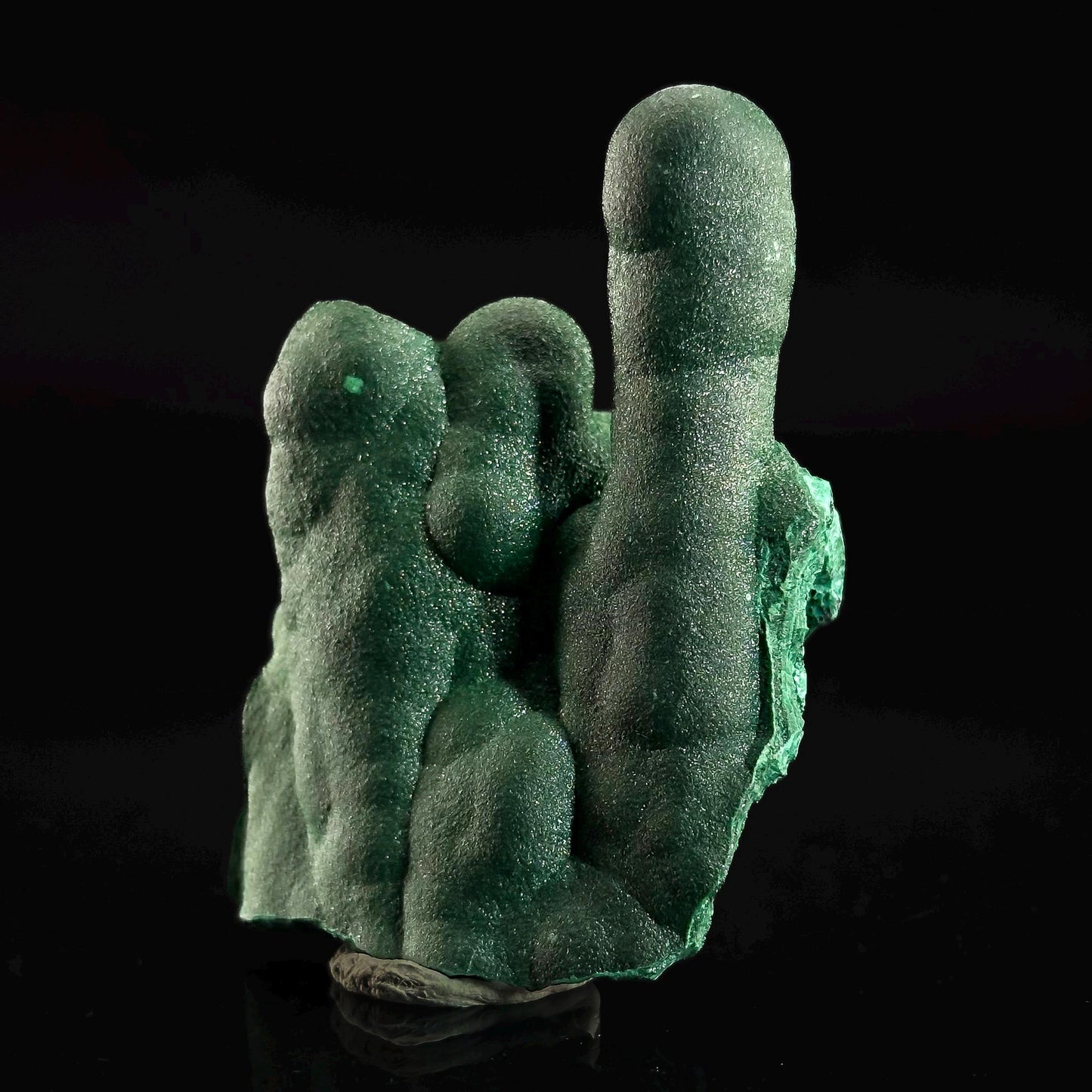 Malachite Stalactite (DR Congo) | natural malachite crystal, mineral specimen