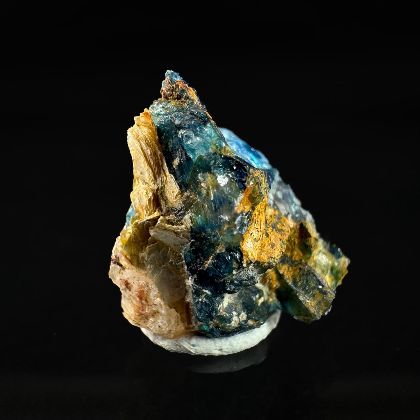 Euclase (Zimbabwe) | blue euclase crystal, rare mineral specimen