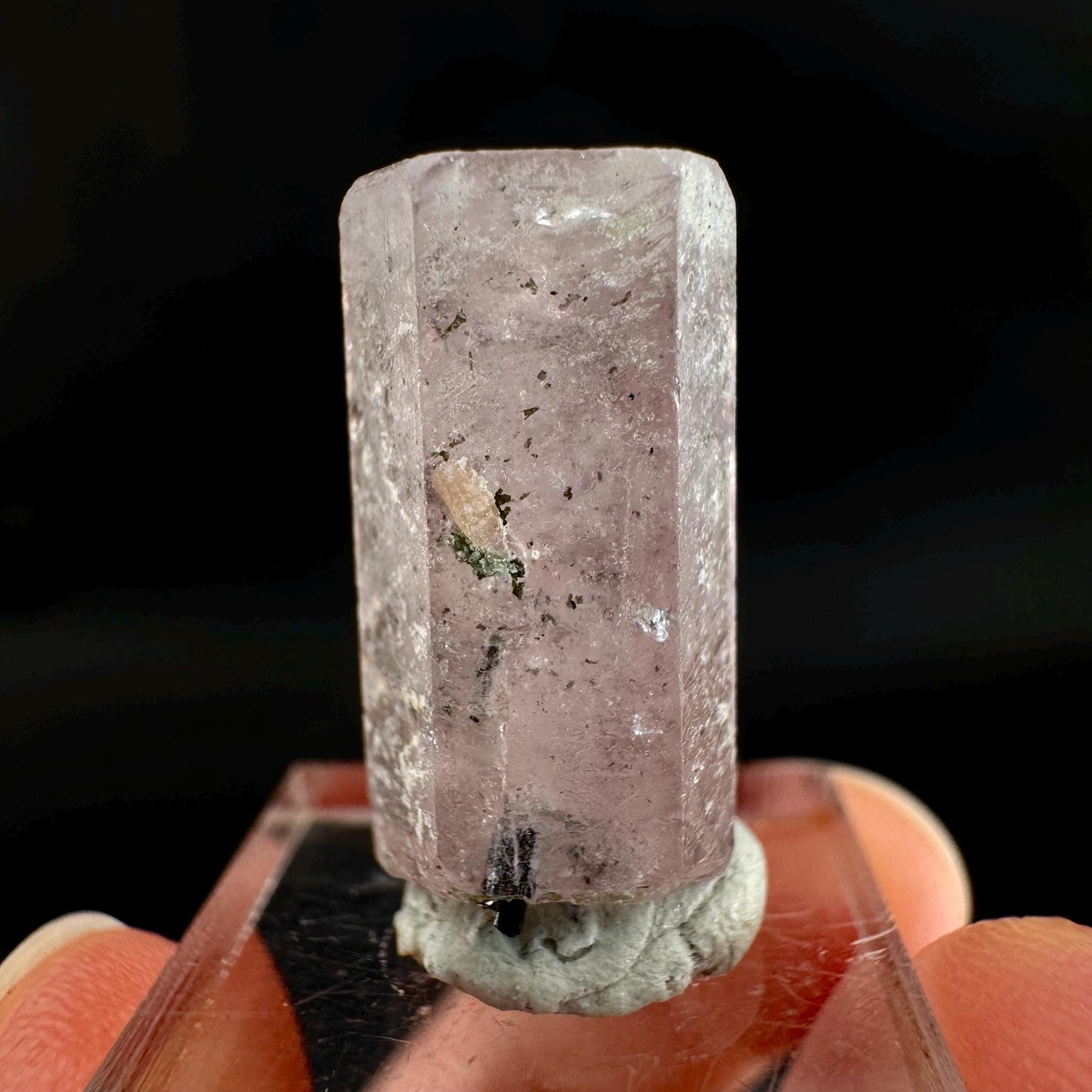 Pink Fluorapatite Crystal | UV reactive Mineral Specimen from Pakistan