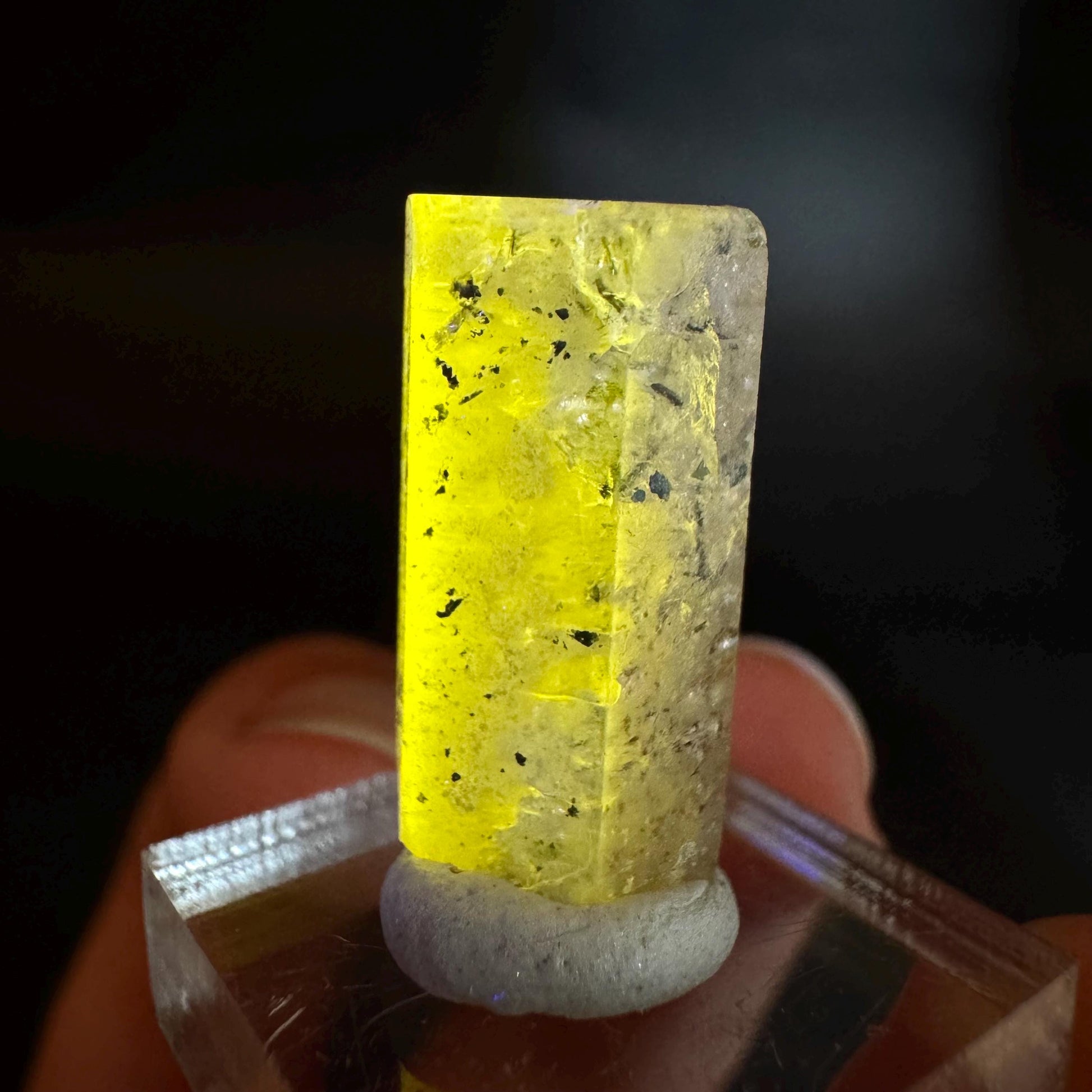 Pink Fluorapatite Crystal | UV reactive Mineral Specimen from Pakistan