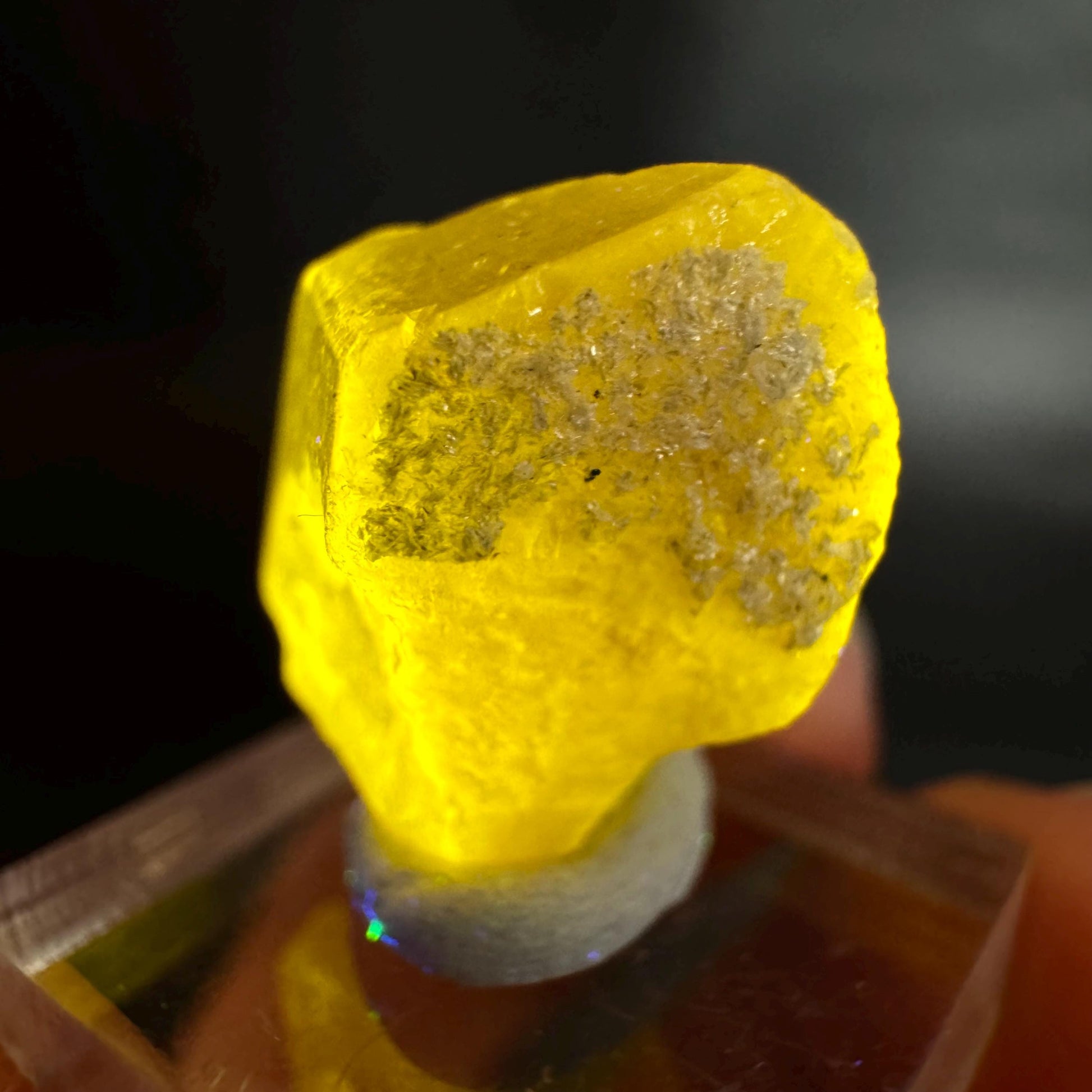 Pink Fluorapatite w/ Black Tourmaline | UV reactive crystal, rare mineral specimen from Pakistan