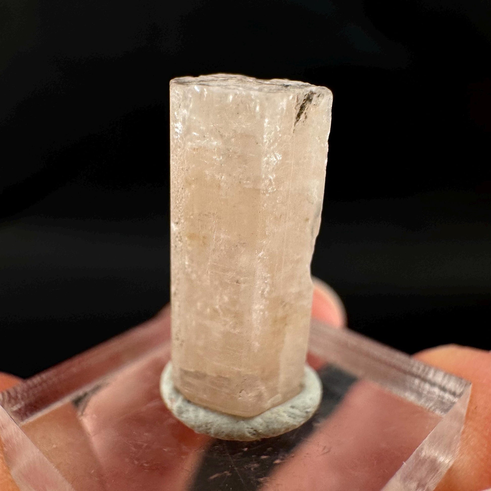 Pink Fluorapatite Crystal | UV reactive Mineral Specimen from Pakistan