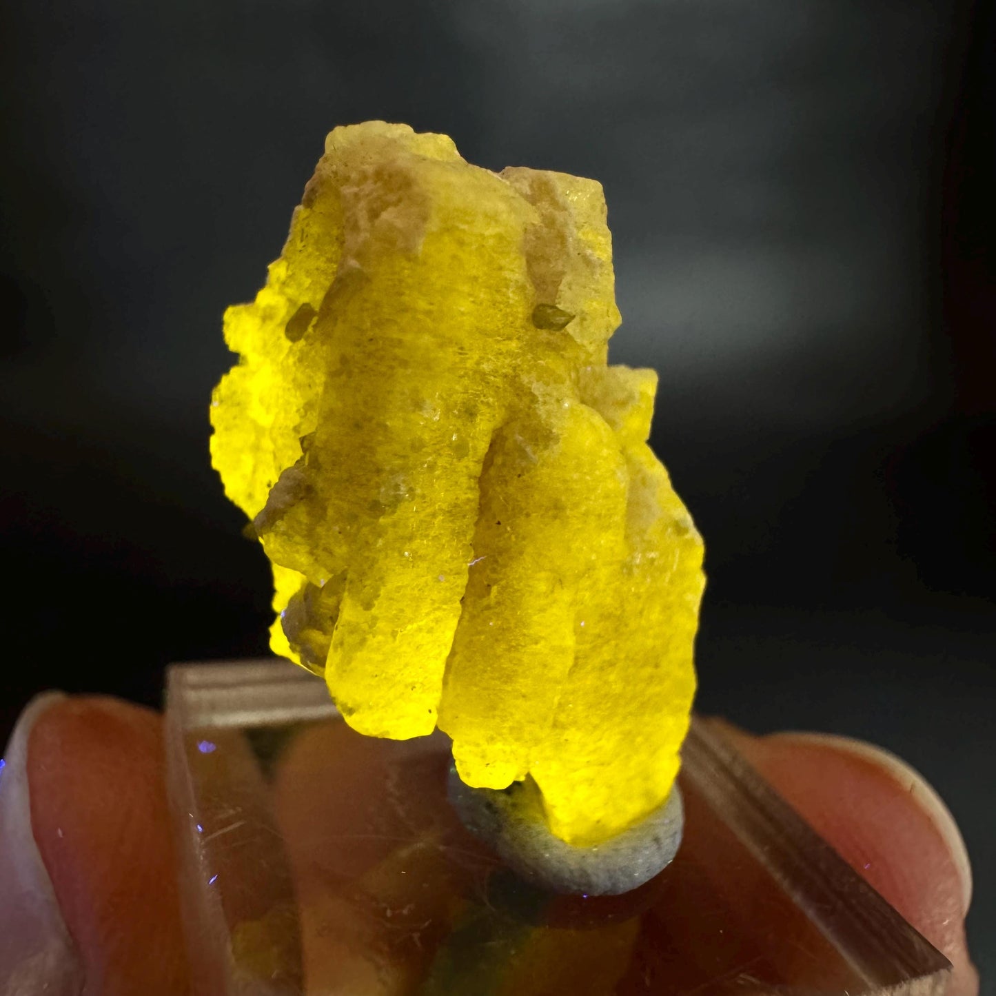 Pink Fluorapatite Crystal | UV reactive Mineral Specimen from Pakistan