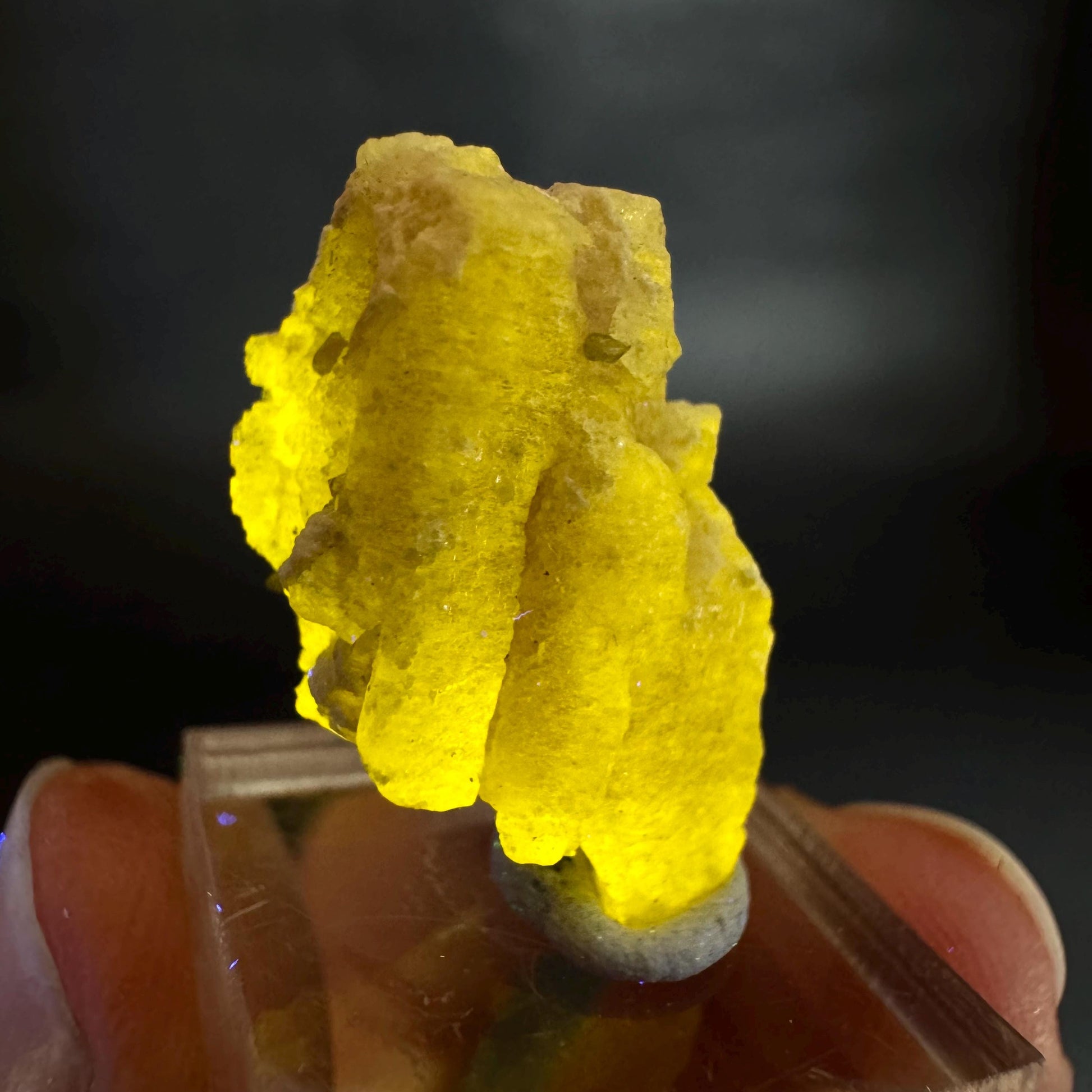 Pink Fluorapatite Crystal | UV reactive Mineral Specimen from Pakistan