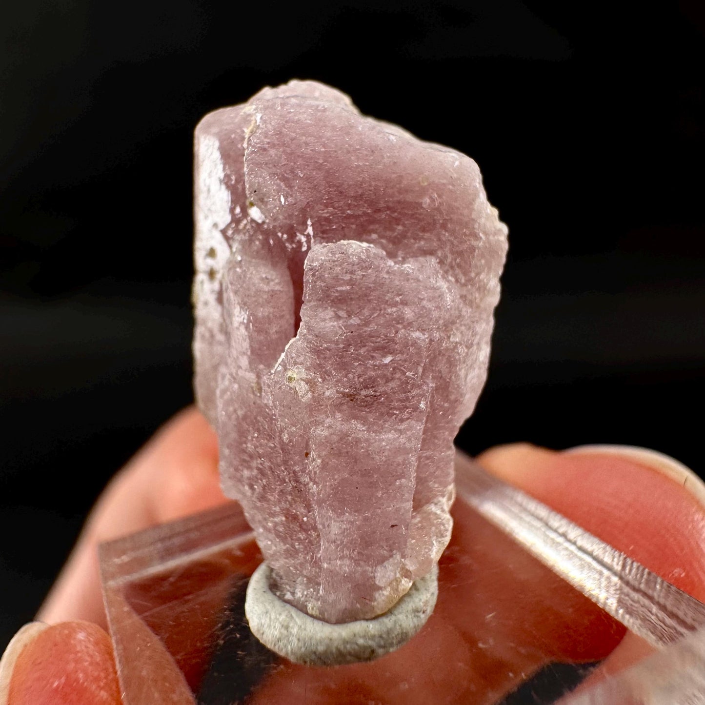 Pink Fluorapatite Crystal | UV reactive Mineral Specimen from Pakistan