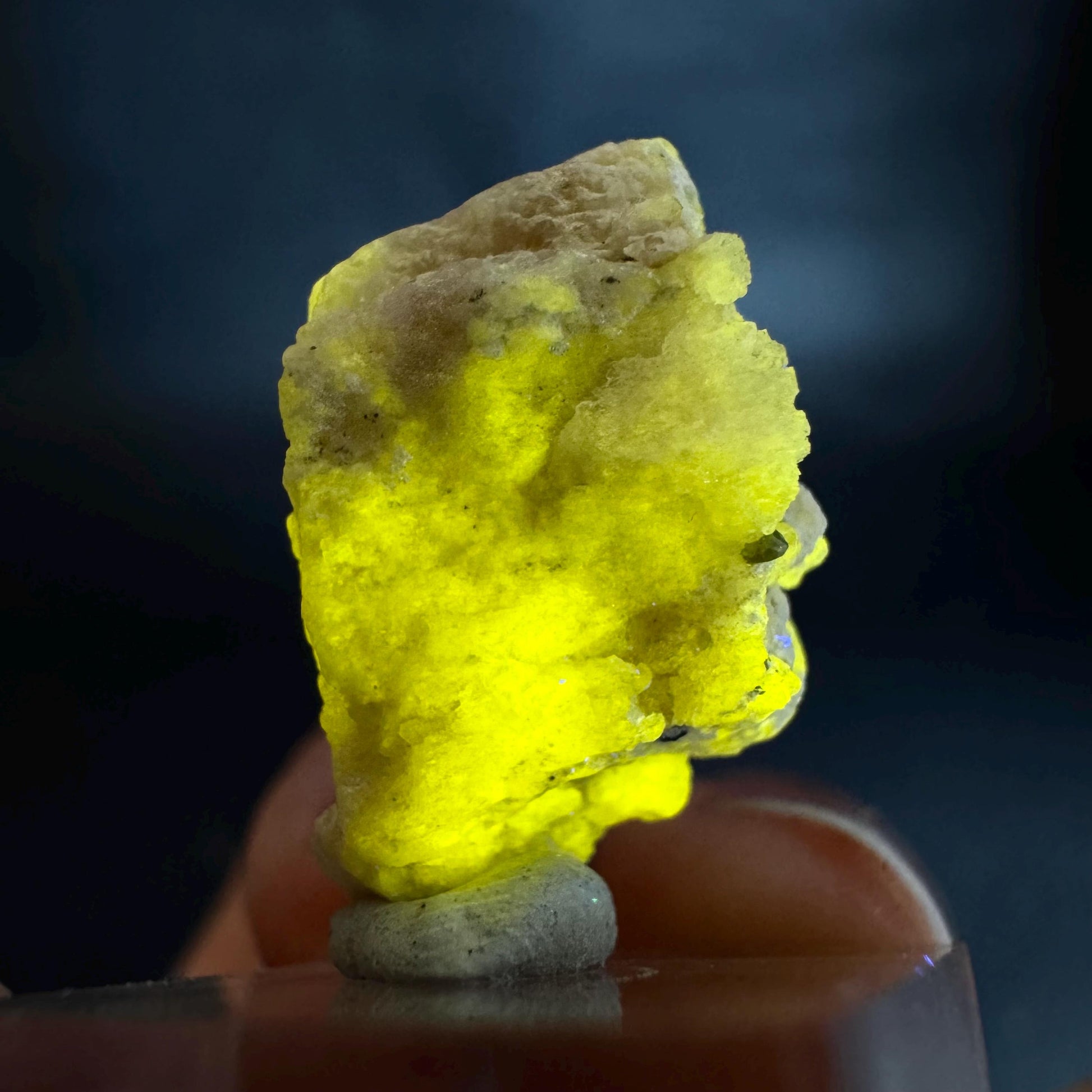 Pink Fluorapatite Crystal | UV reactive Mineral Specimen from Pakistan