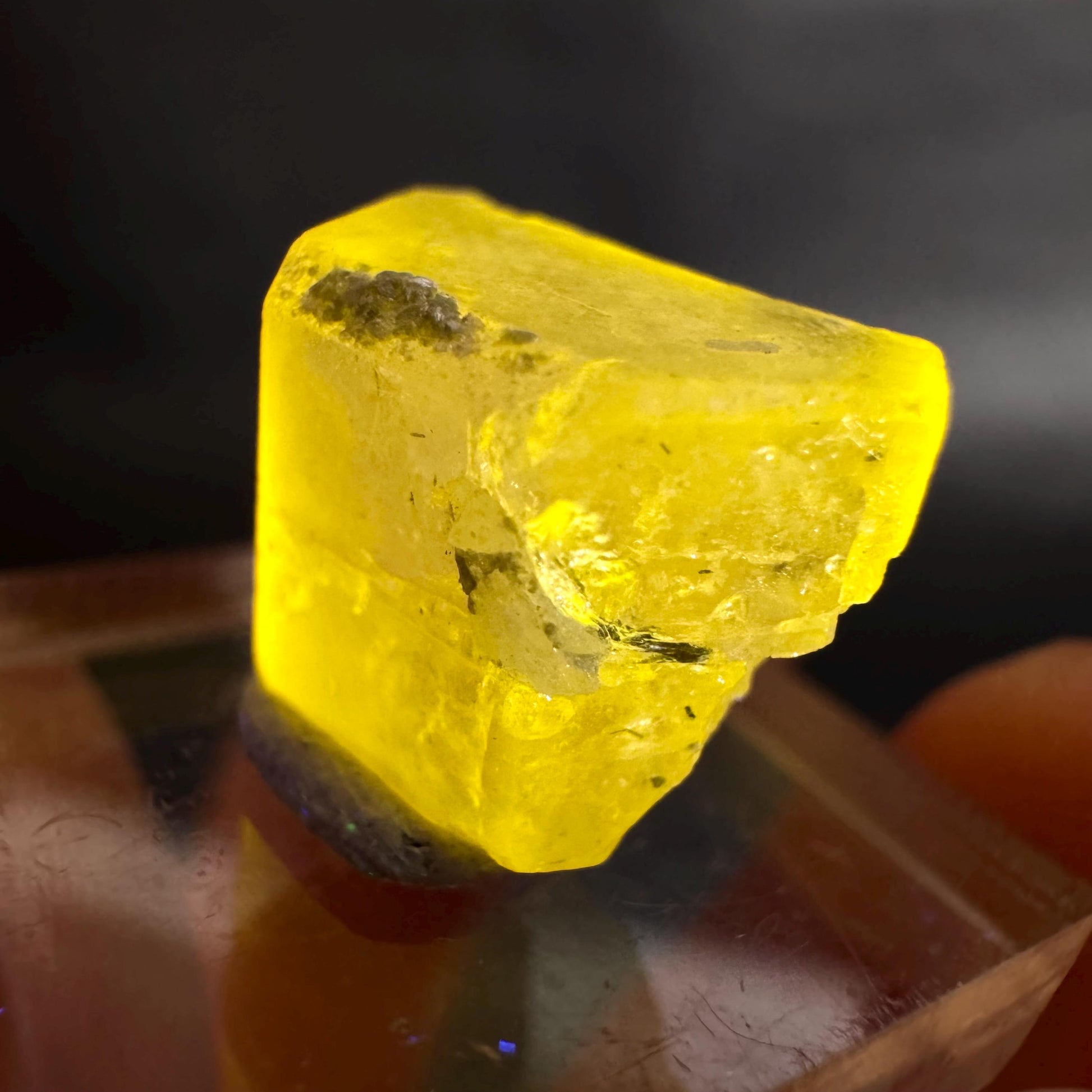 Pink Fluorapatite Crystal | UV reactive Mineral Specimen from Pakistan