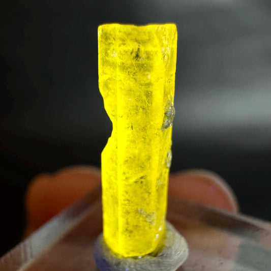 Pink Fluorapatite Crystal | UV reactive Mineral Specimen from Pakistan