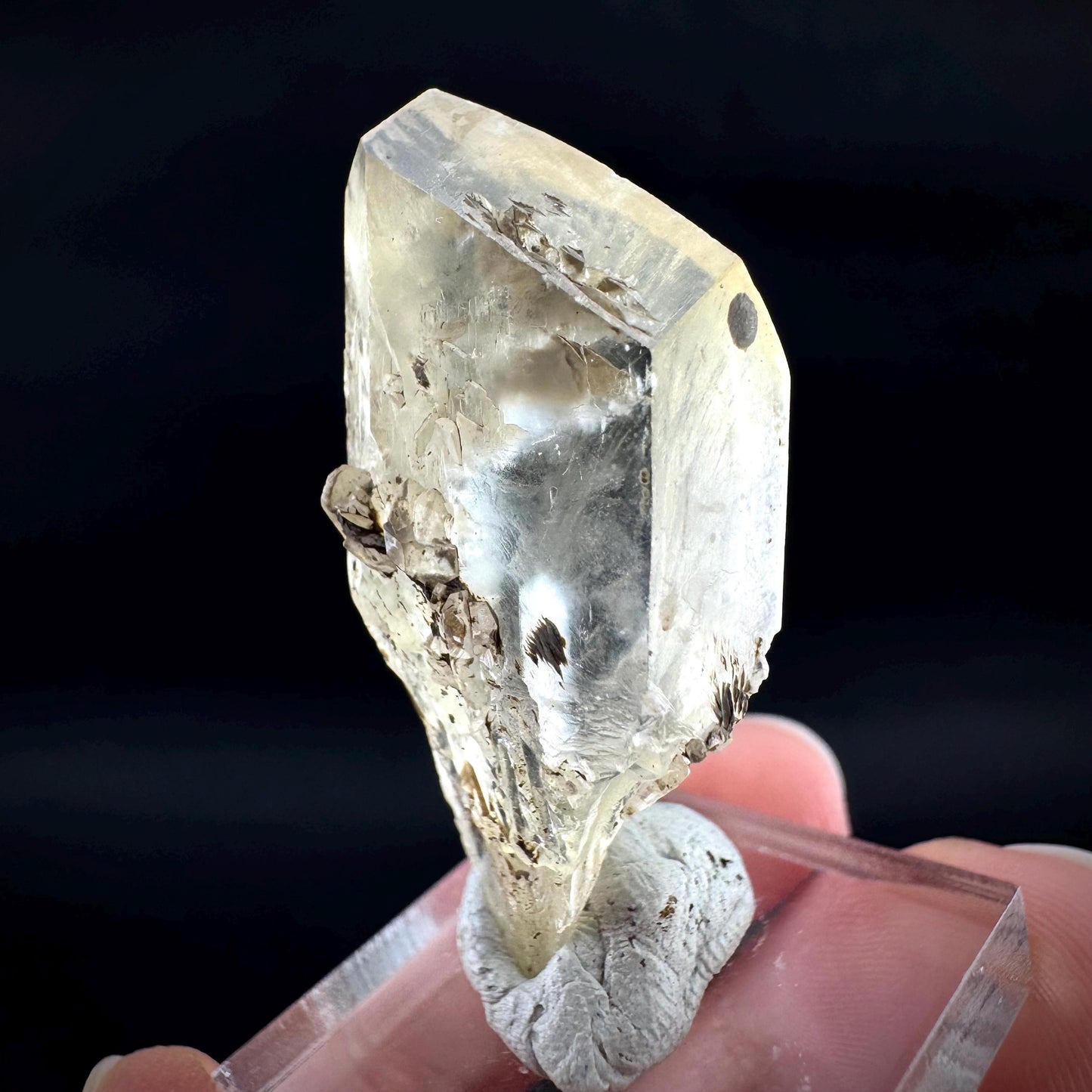 Golden Selenite Blade | Fluorescent UV Reactive Gypsum Crystal