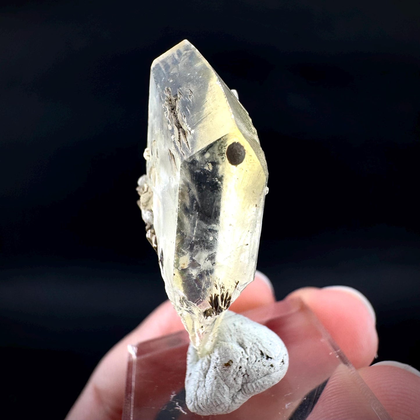 Golden Selenite Blade | Fluorescent UV Reactive Gypsum Crystal