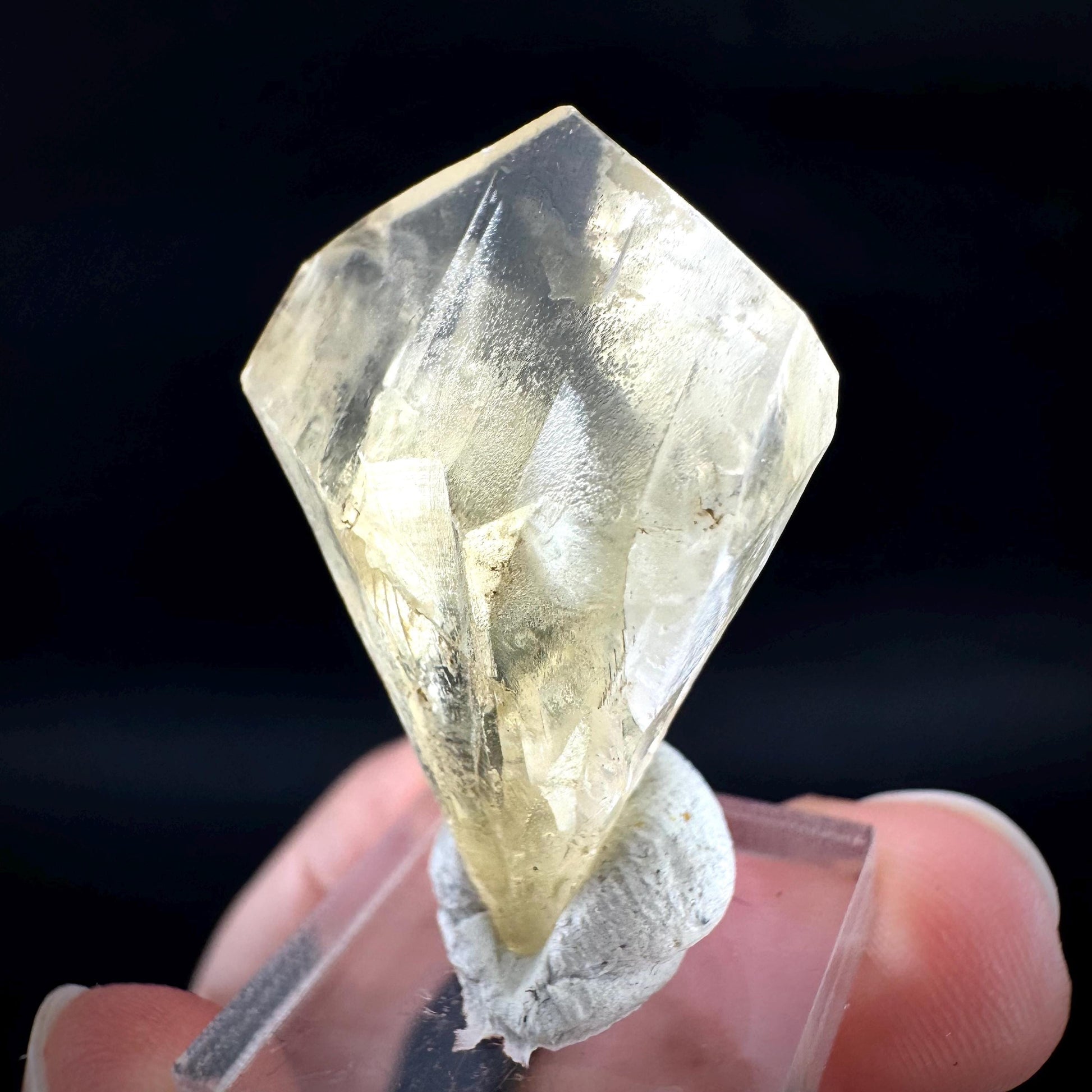 Golden Selenite Blade | Fluorescent UV Reactive Gypsum Crystal