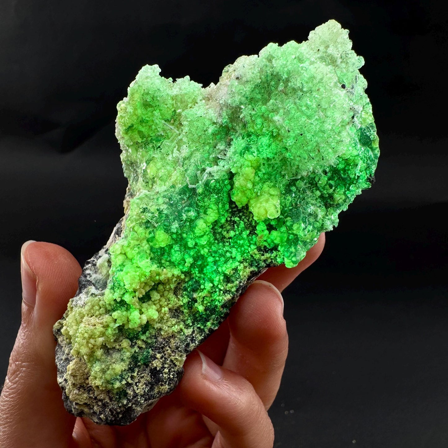 UV Reactive Hyalite Opal | Fluorescent Mineral Specimen from Namibia