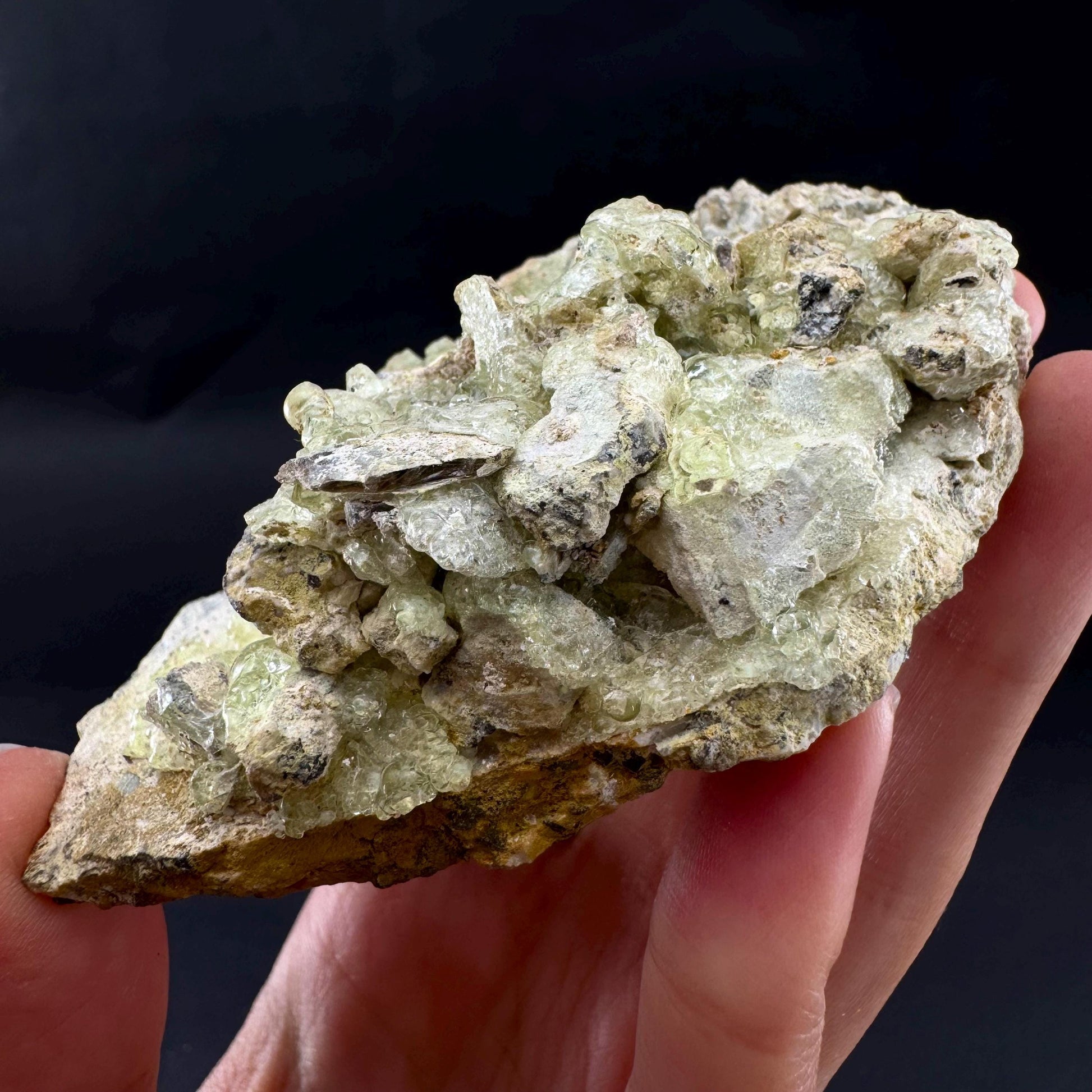 UV Reactive Hyalite Opal | Fluorescent Mineral Specimen from Namibia