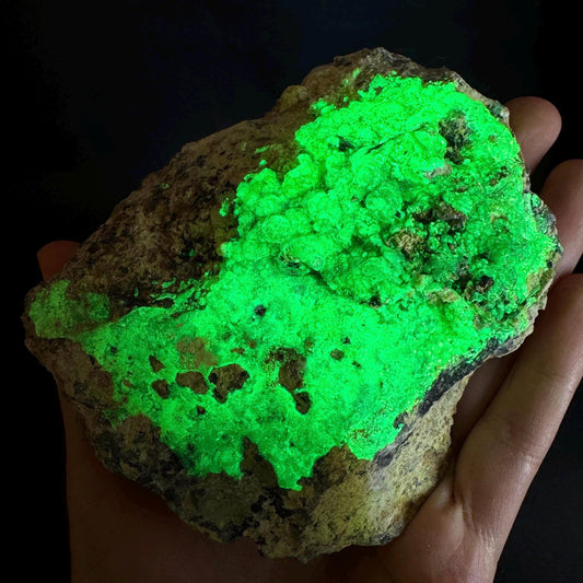 UV Reactive Hyalite Opal | Fluorescent Mineral Specimen from Namibia