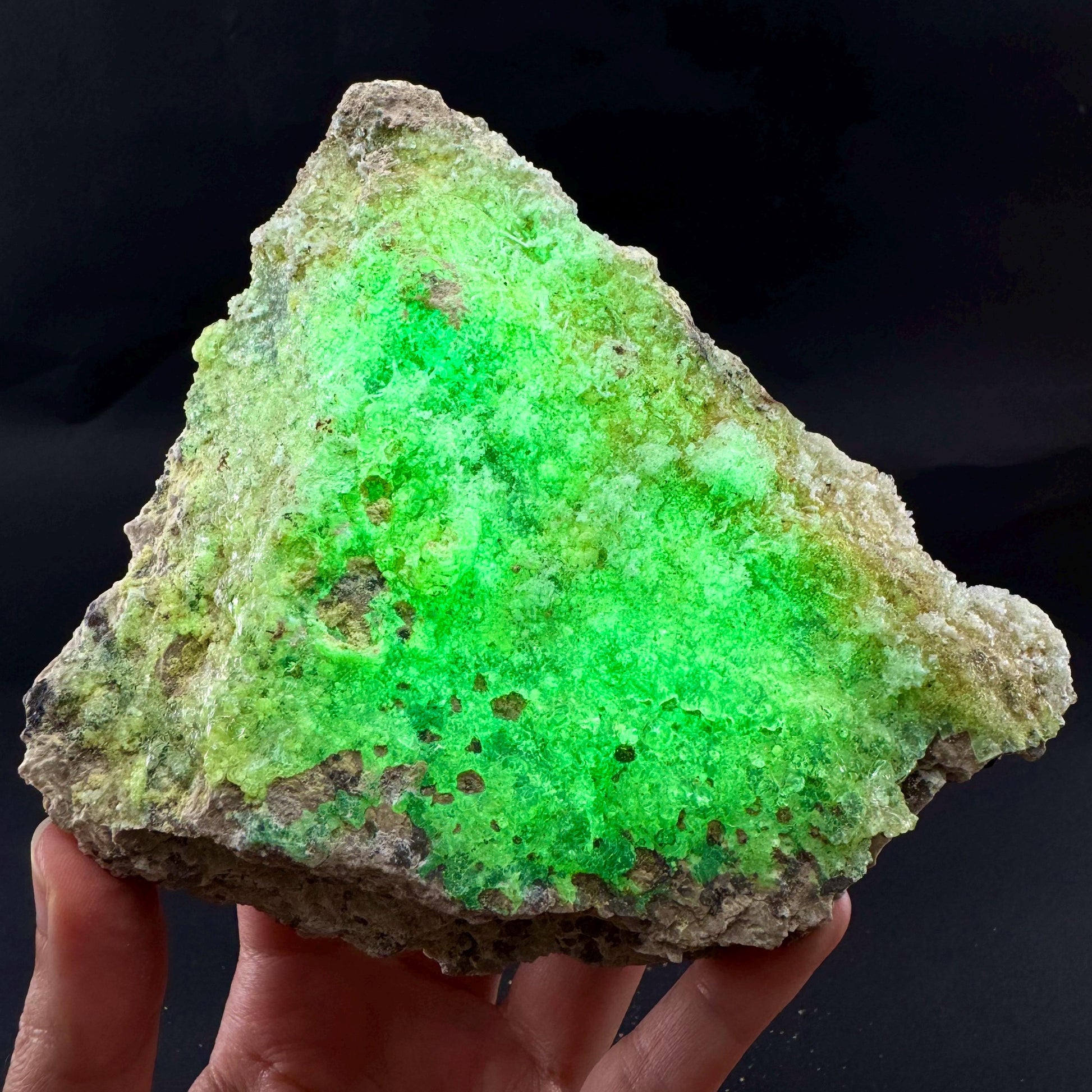 UV Reactive Hyalite Opal | Fluorescent Mineral Specimen from Namibia