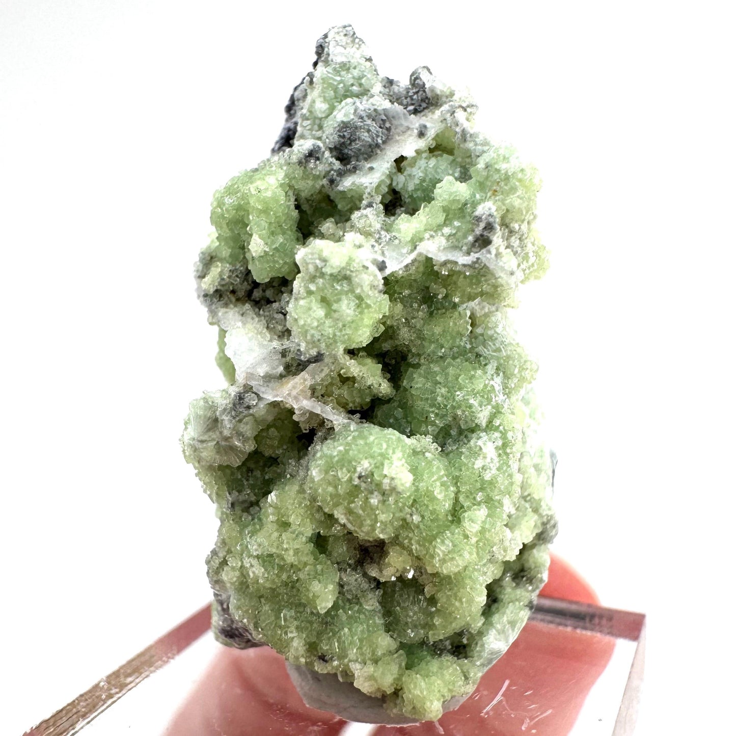 Wavellite (Arkansas, USA) | green crystal cluster, mineral specimen