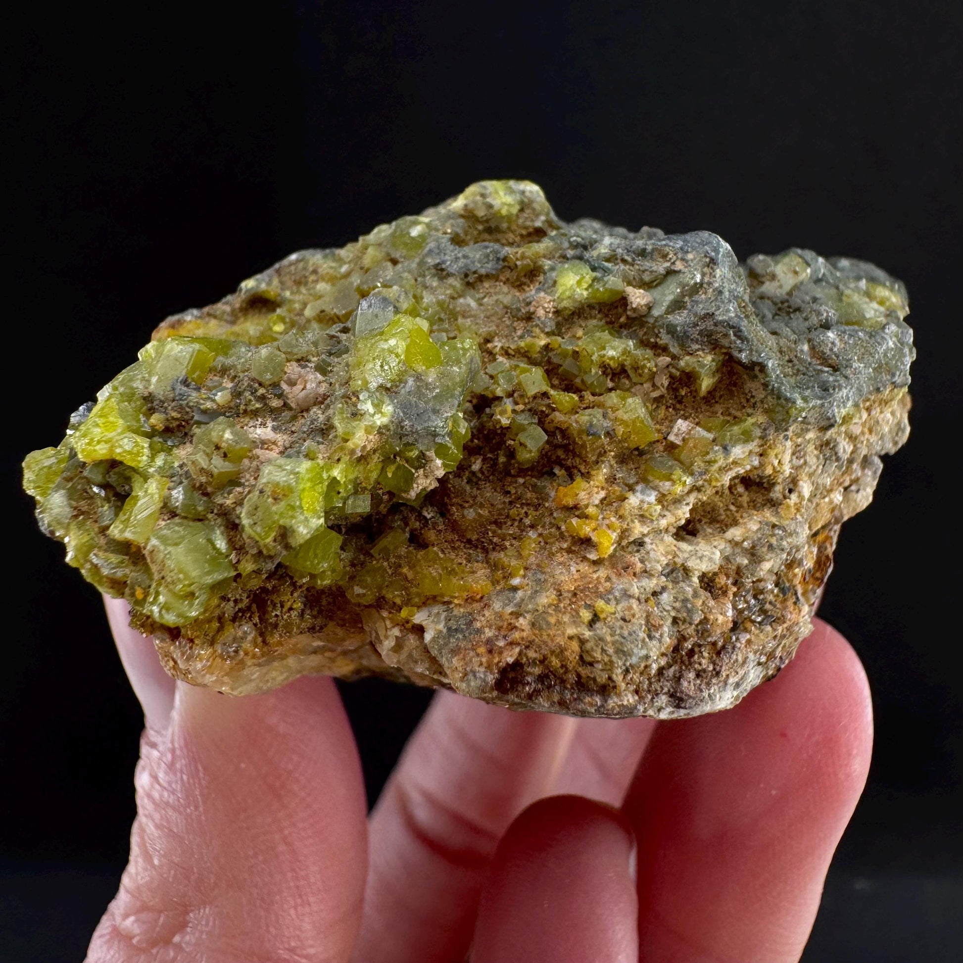Pyromorphite (BC, Canada) | green pyromorphite crystal, rare mineral specimen