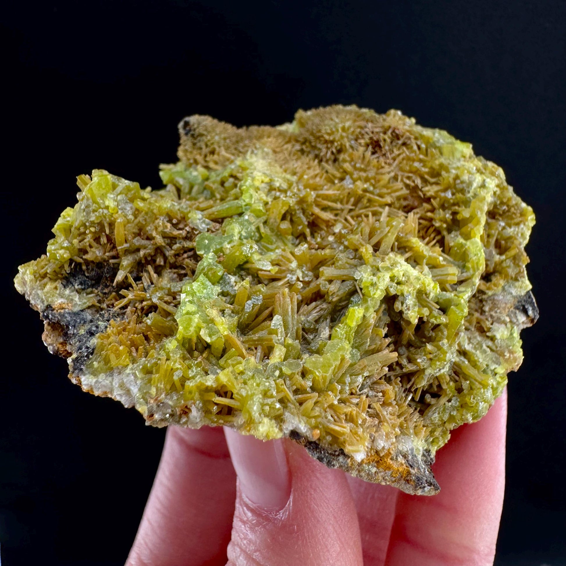 Pyromorphite (Idaho, USA) | green yellow pyromorphite crystal, rare mineral specimen