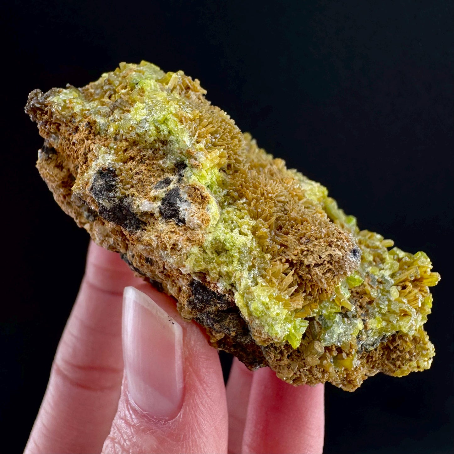 Pyromorphite (Idaho, USA) | green yellow pyromorphite crystal, rare mineral specimen