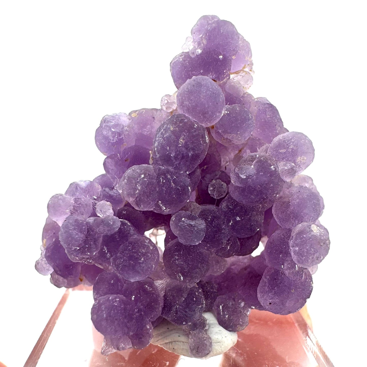 Purple Grape Agate | botryoidal crystal cluster, mineral specimen from Indonesia