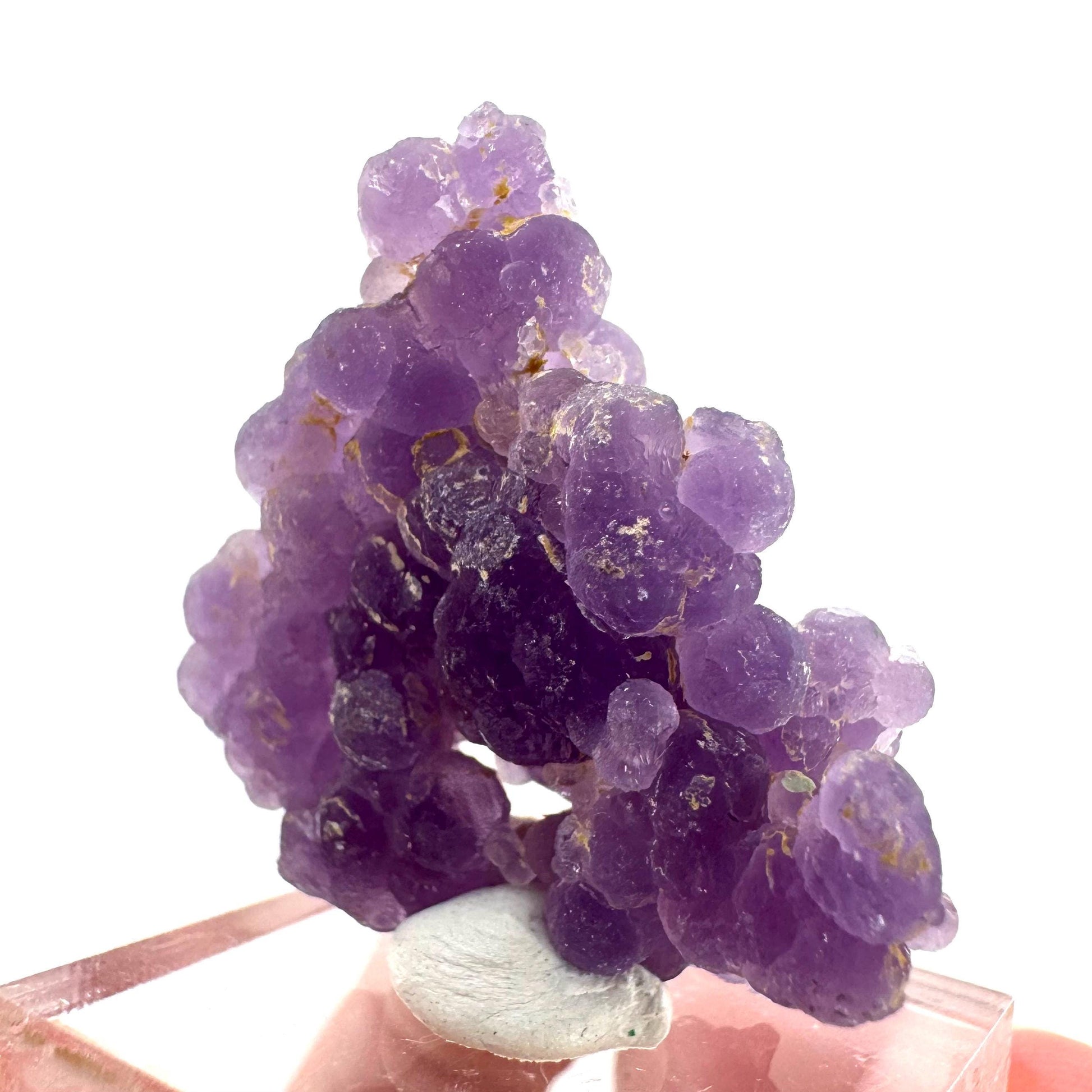 Purple Grape Agate | botryoidal crystal cluster, mineral specimen from Indonesia