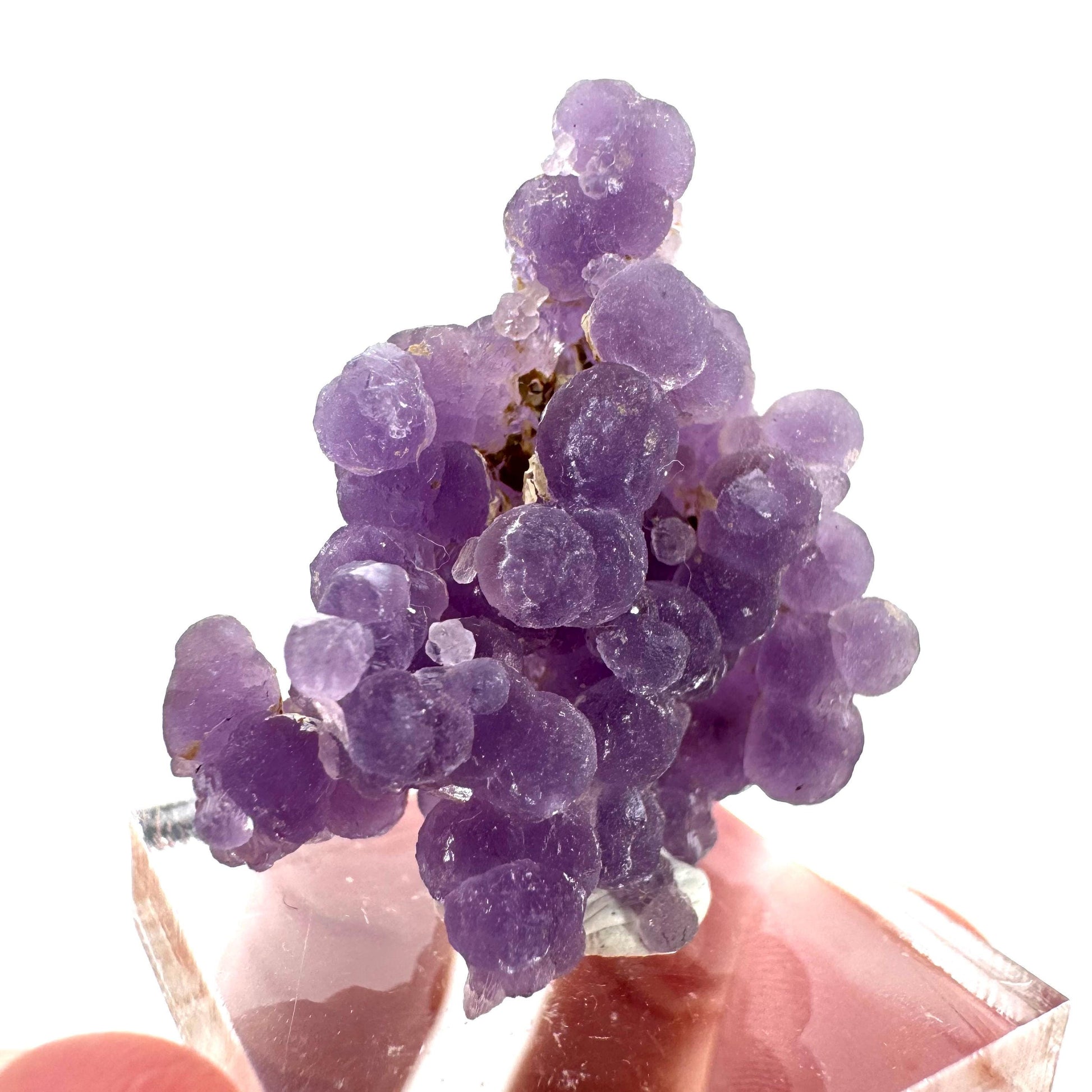 Purple Grape Agate | botryoidal crystal cluster, mineral specimen from Indonesia